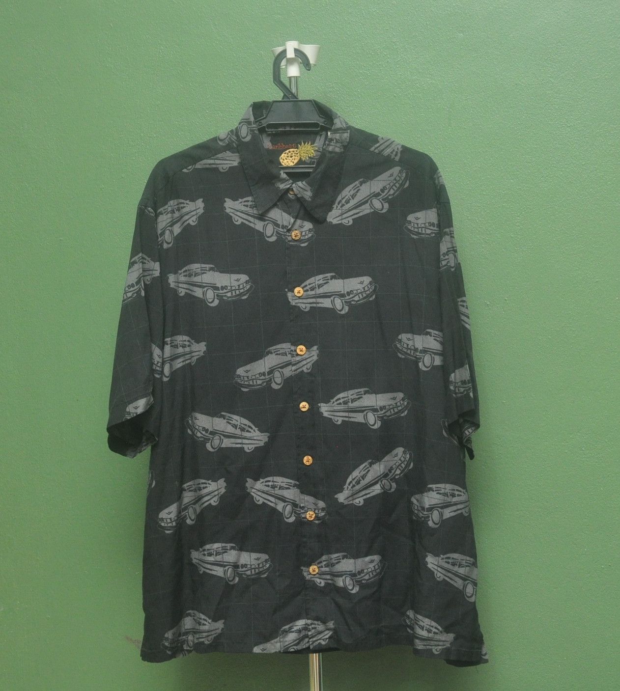 Japanese Brand Vintage Caribbean Car Fullprint Travis Scott Fashion Style Size US XL / EU 56 / 4 - 1 Thumbnail