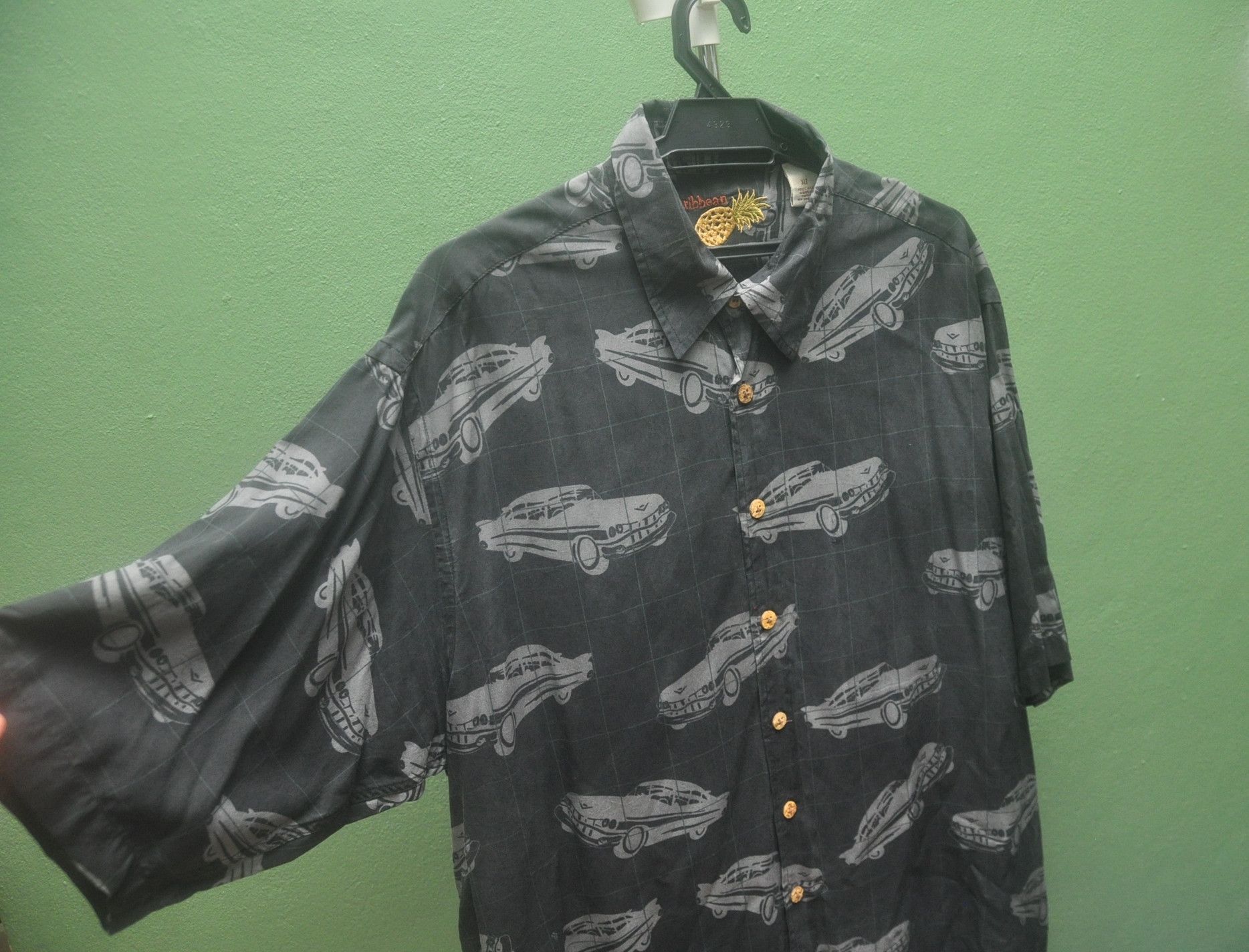 Japanese Brand Vintage Caribbean Car Fullprint Travis Scott Fashion Style Size US XL / EU 56 / 4 - 5 Thumbnail