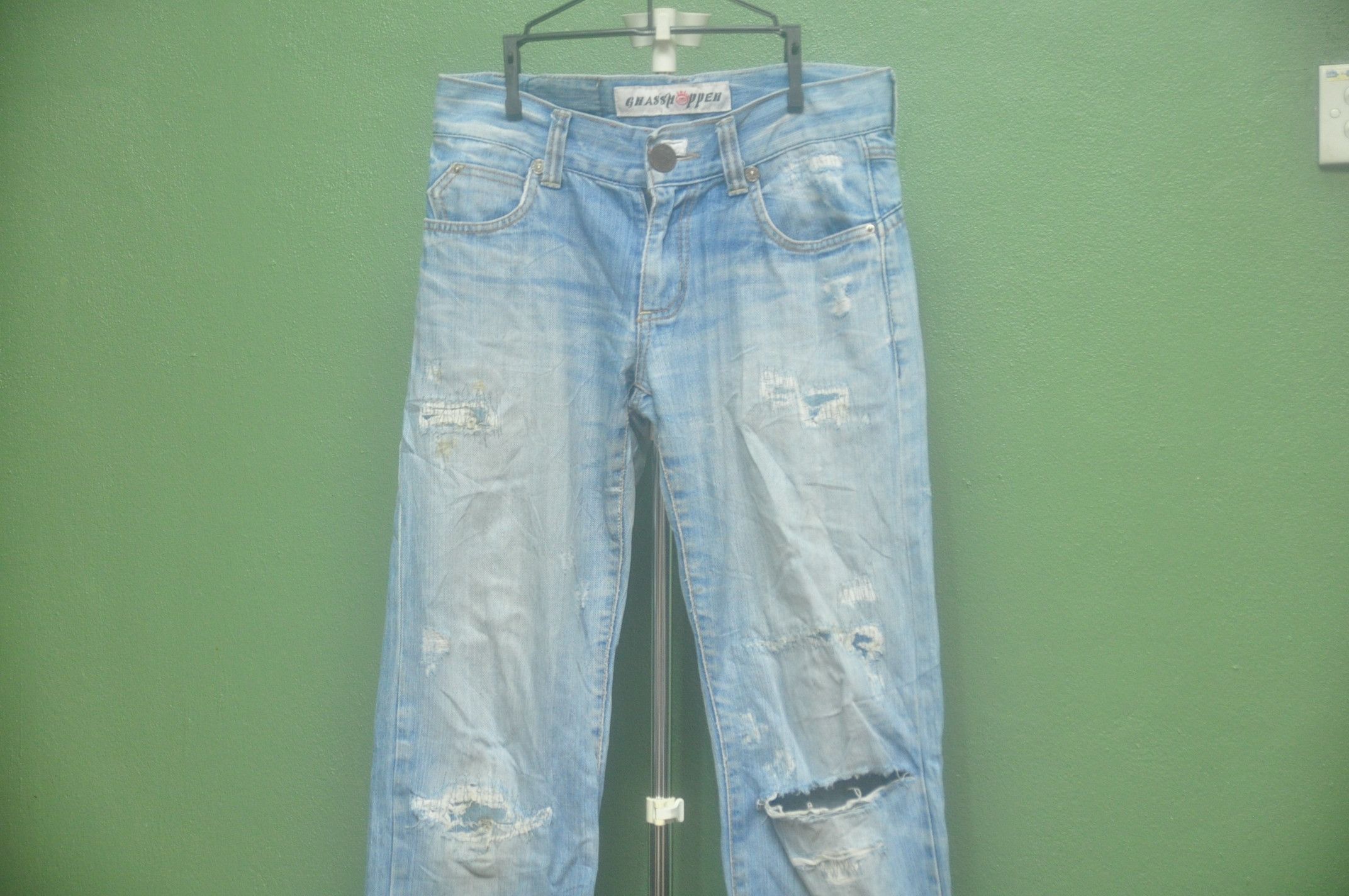 Japanese Brand Vintage Grasshopper Distressed Travis Scott Fashion Style Size US 31 - 4 Thumbnail