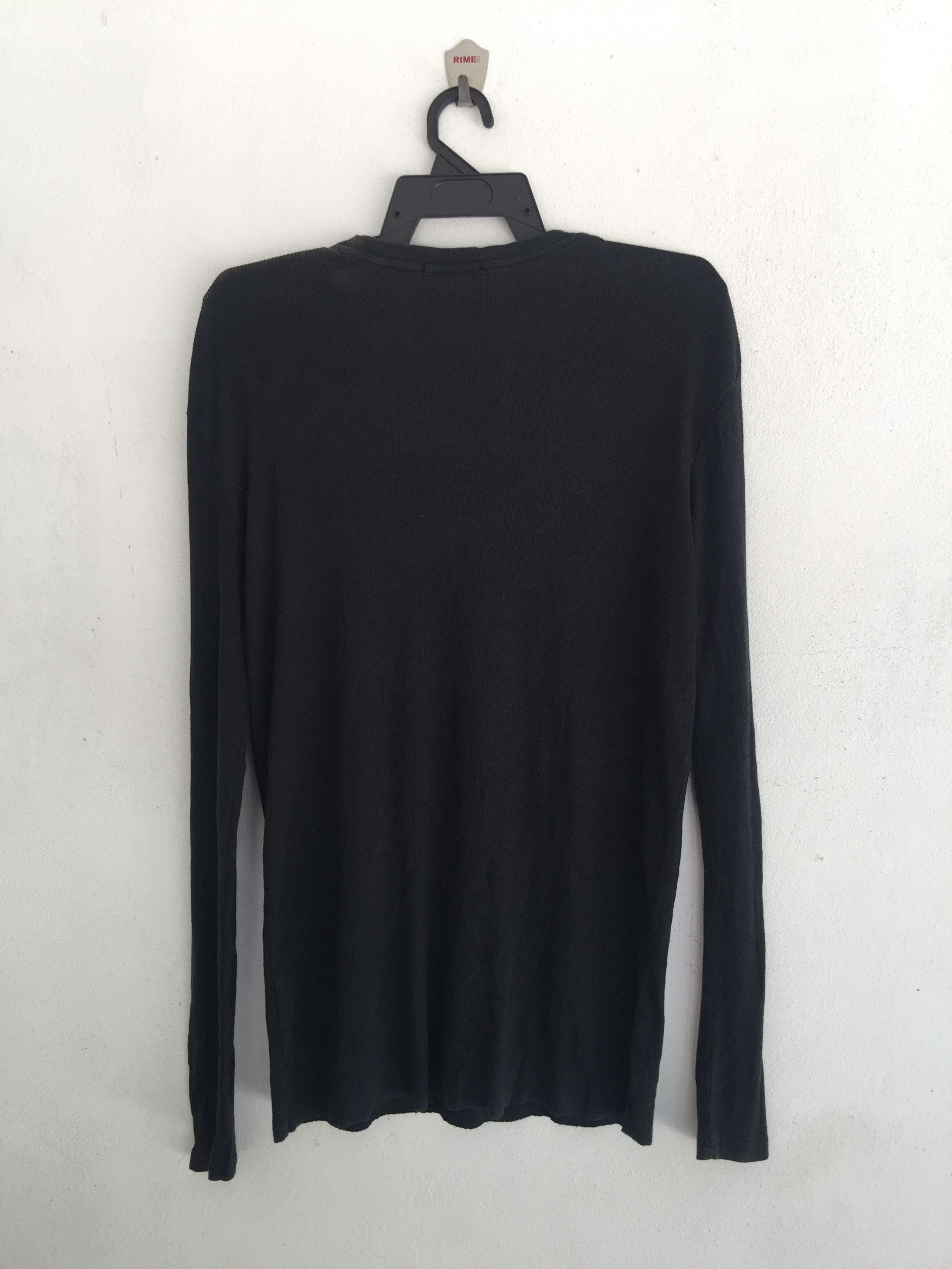 Japanese Brand Vintage Alexander Wan Long Sleeve Shirt Black Size US M / EU 48-50 / 2 - 2 Thumbnail