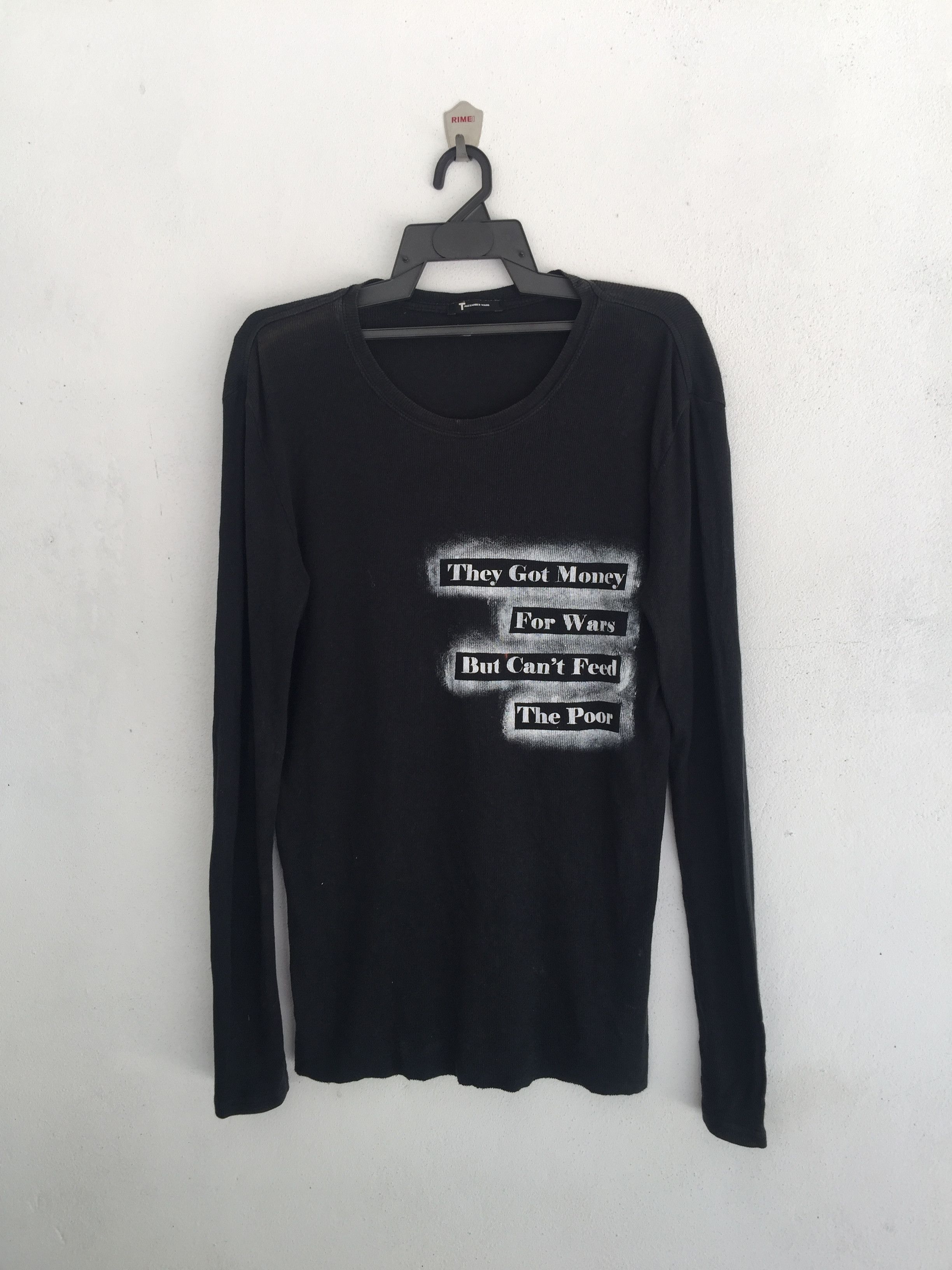 image of Designer Vintage Alexander Wan Long Sleeve Shirt Black, Men's (Size Medium)