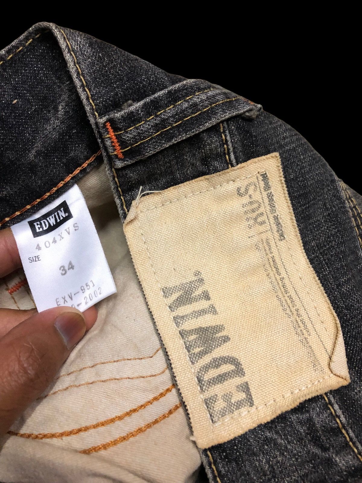 Edwin WASHED BLACK EDWIN XV S Size US 36 / EU 52 - 4 Thumbnail