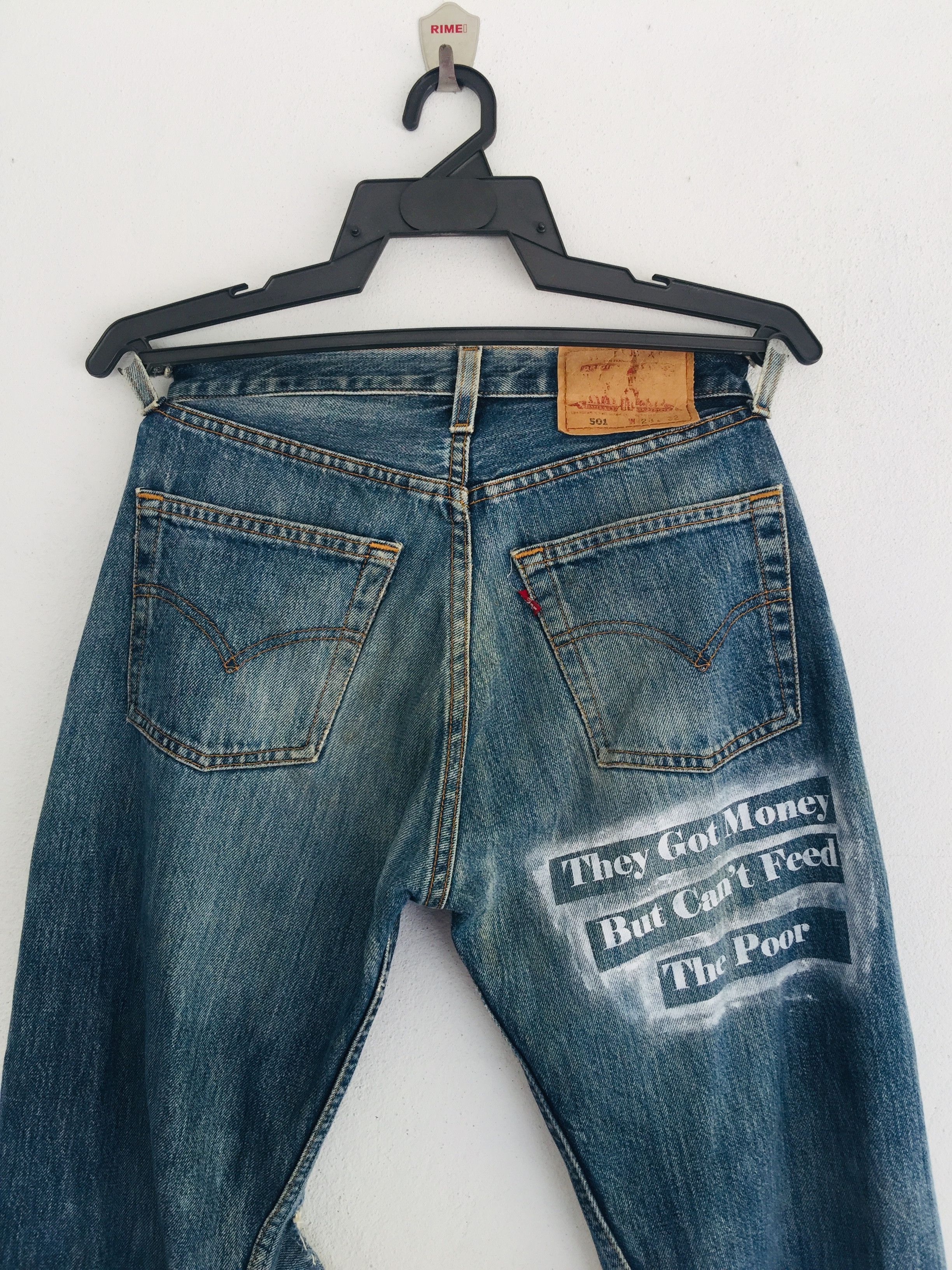 Japanese Brand × Levi's Vintage Clothing Vintage Levis 90s Travis Scott Fashion Se Denim Distressed Size US 27 - 11 Thumbnail