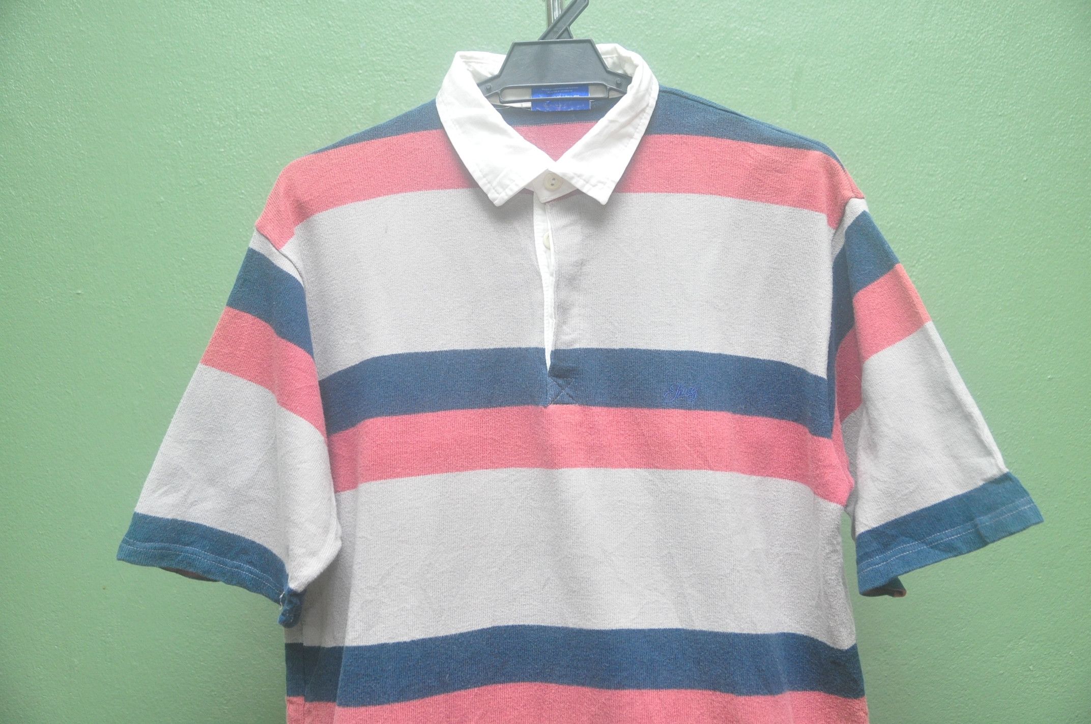Designer × Japanese Brand × Swagger Vintage Swagger Stripes Made In Japan Shirt Travis Scott Size US XL / EU 56 / 4 - 3 Thumbnail