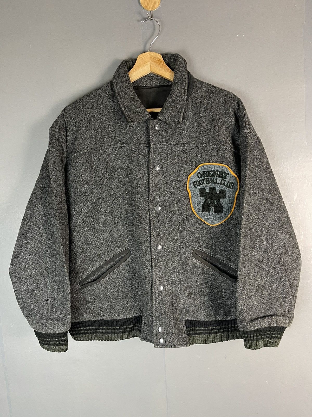 Japanese Brand × Vintage BOXY JAPANESE BRAND REVERSIBLE WOOL VARSITY JACKET Size US M / EU 48-50 / 2 - 1 Thumbnail