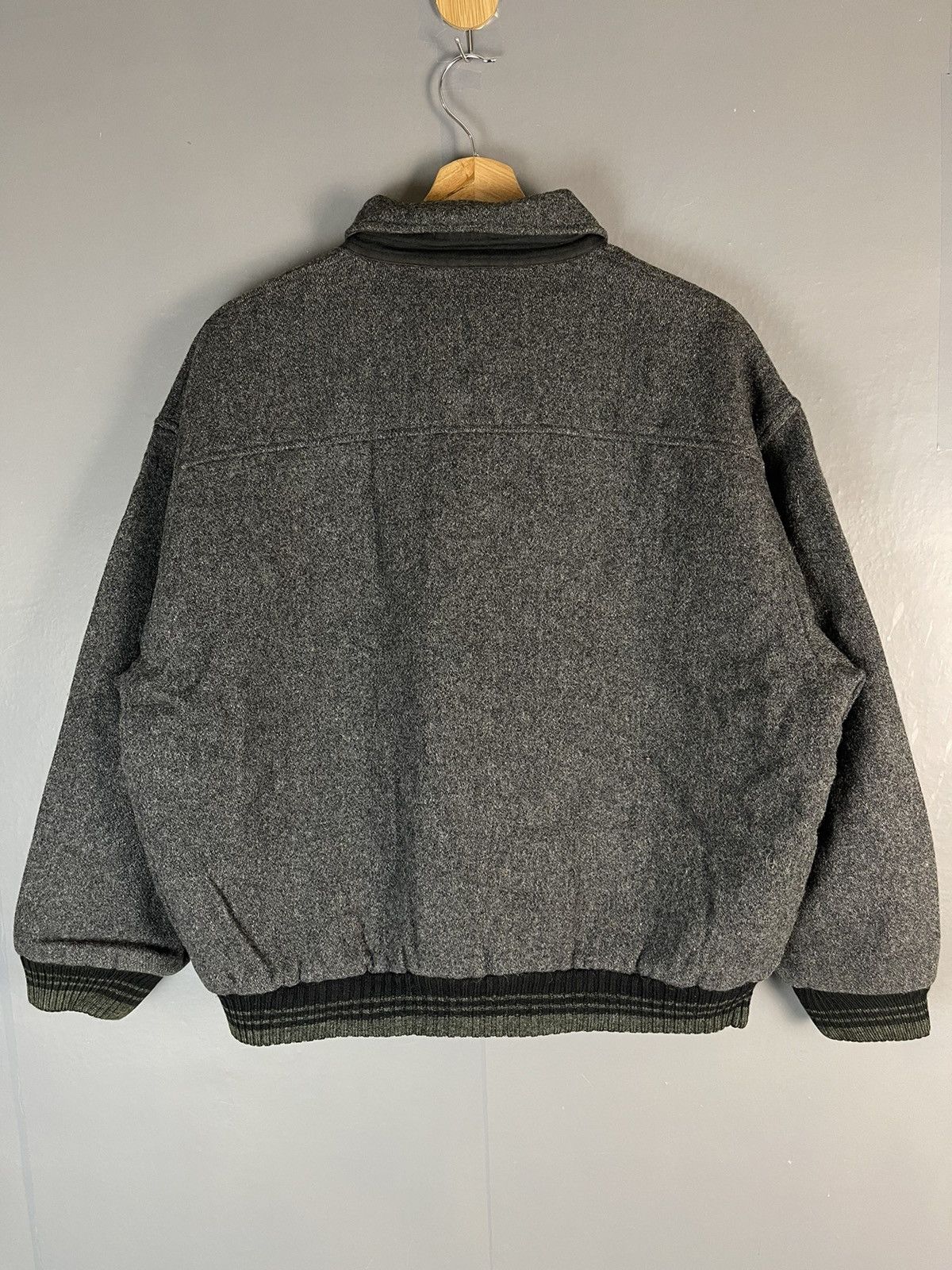 Japanese Brand × Vintage BOXY JAPANESE BRAND REVERSIBLE WOOL VARSITY JACKET Size US M / EU 48-50 / 2 - 5 Thumbnail