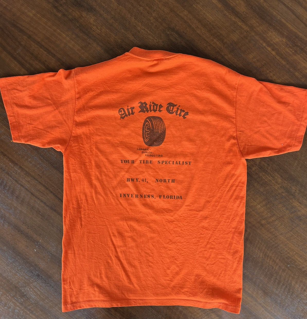 Harley Davidson × Indian Motorcycle × Vintage 1980s Tire store t shirt Size US L / EU 52-54 / 3 - 5 Thumbnail