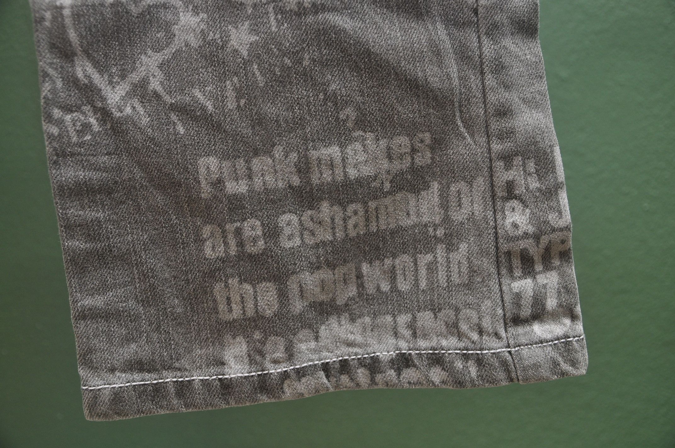 Designer × Japanese Brand Punk Design Distressed Denim Jeans Travis Scott Style Size US 32 / EU 48 - 7 Thumbnail