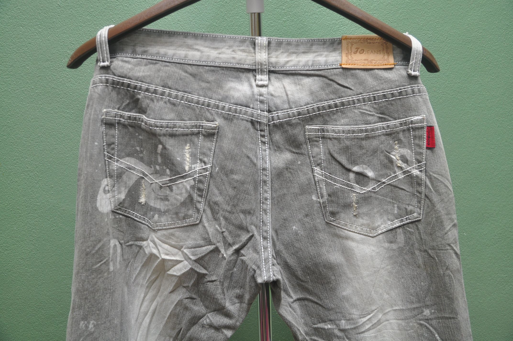 Designer × Japanese Brand Punk Design Distressed Denim Jeans Travis Scott Style Size US 32 / EU 48 - 8 Thumbnail
