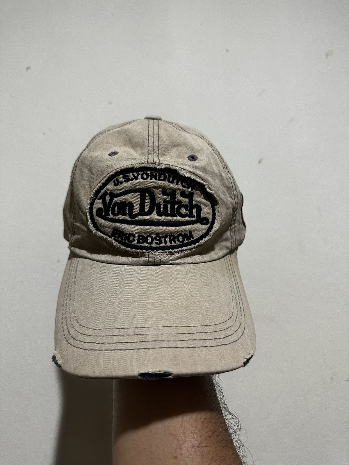 Von Dutch Vtg Distress Eric Bostrom Von Dutch Cap Size ONE SIZE - 2 Thumbnail