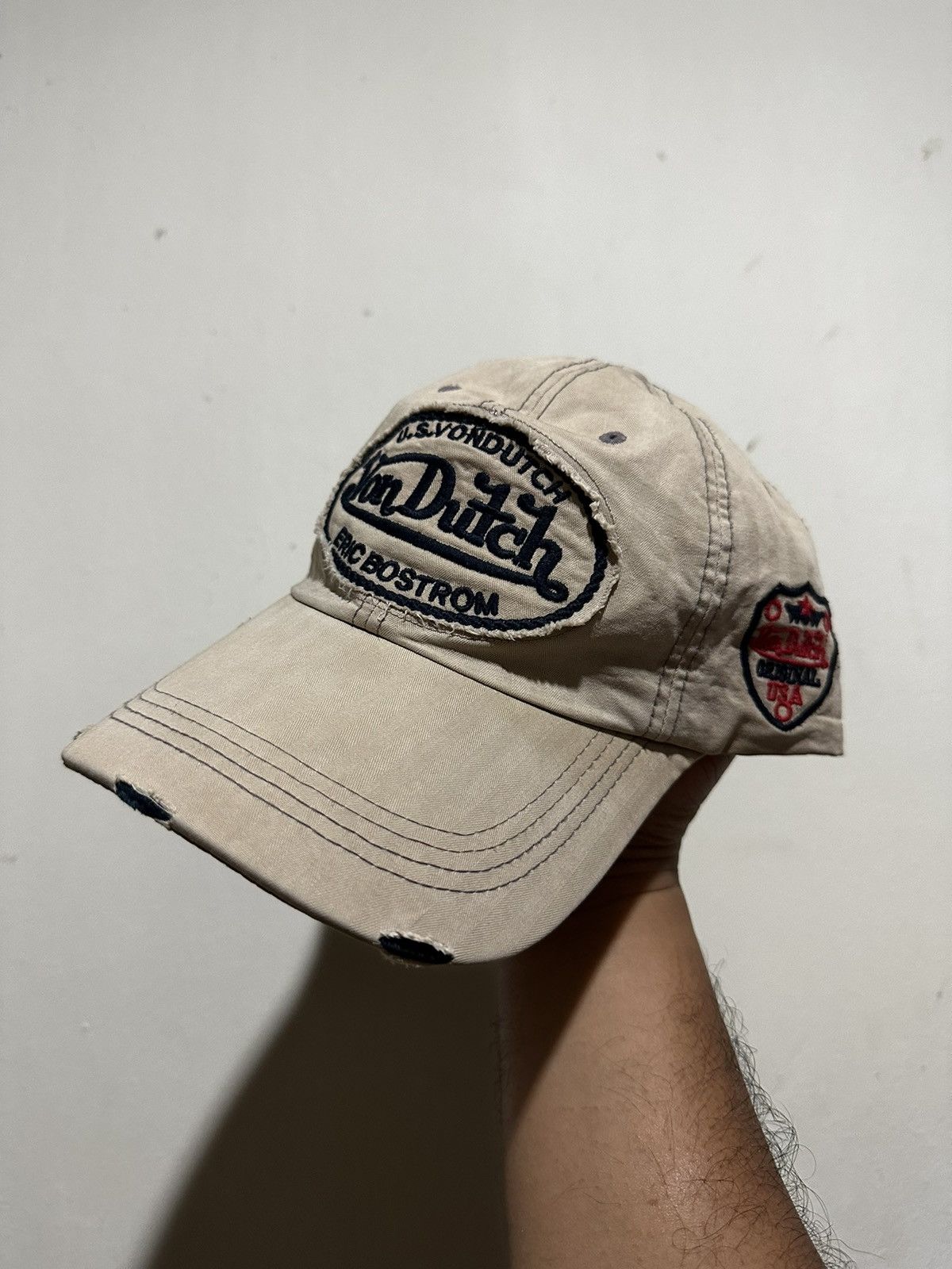 Von Dutch Vtg Distress Eric Bostrom Von Dutch Cap Size ONE SIZE - 1 Thumbnail
