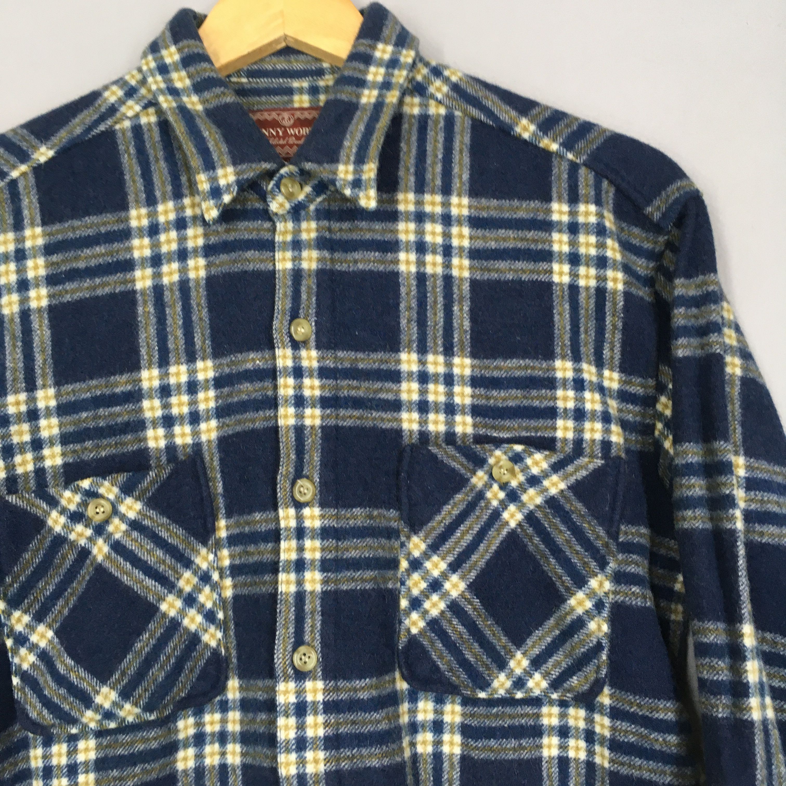 Flannel × Vintage Vintage Penny Worth Tartan Checkered Flannel Shirt Medium Size US M / EU 48-50 / 2 - 2 Thumbnail