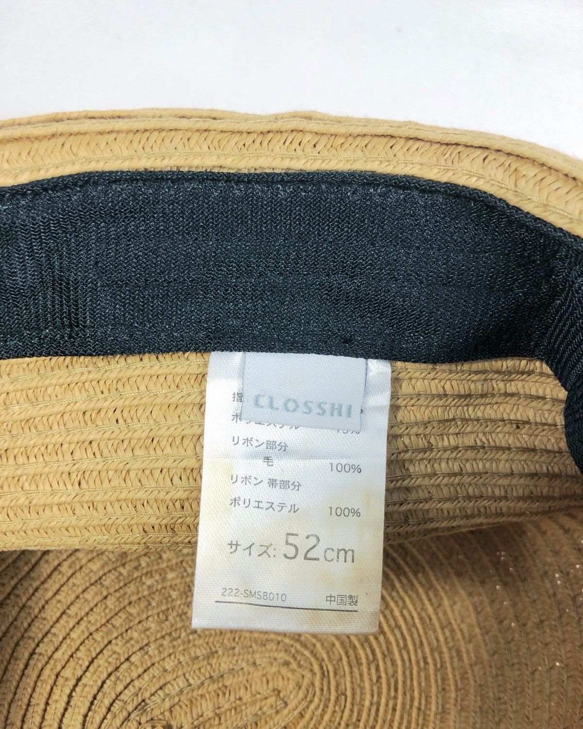 Harris Tweed × Japanese Brand × Vintage Rare Vintage Closshi Japan X Harris Tweed Straw Hat Size ONE SIZE - 9 Thumbnail