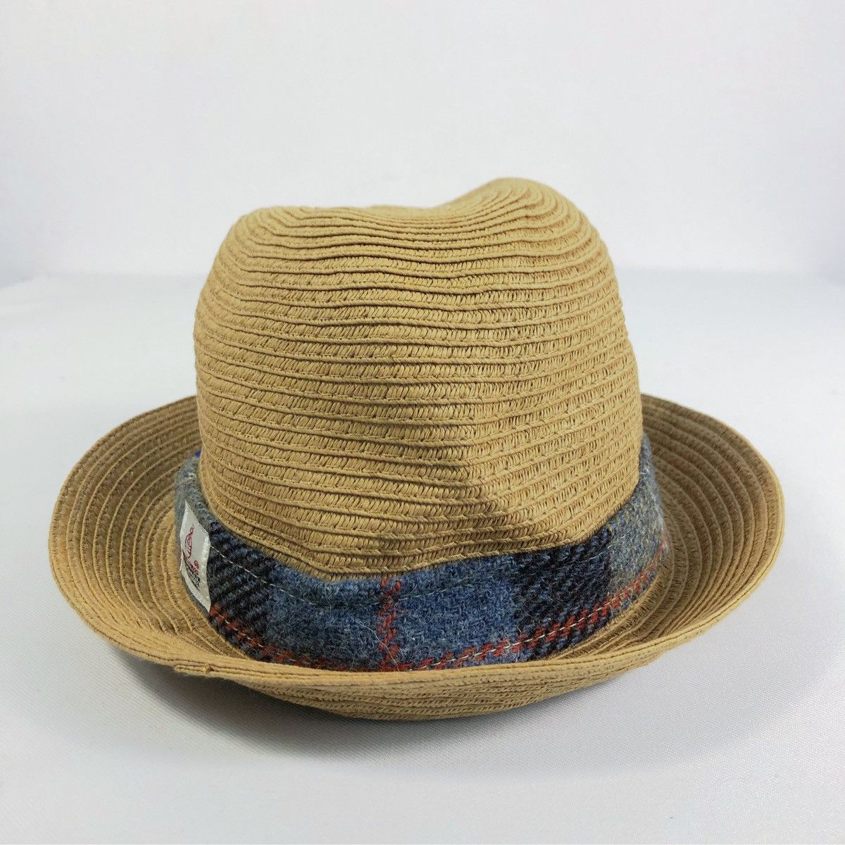 Harris Tweed × Japanese Brand × Vintage Rare Vintage Closshi Japan X Harris Tweed Straw Hat Size ONE SIZE - 7 Thumbnail