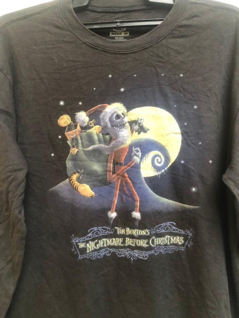 Japanese Brand × Vintage Vintage Tim Burton Nightmare Before Chrismas Movie Shirt Size US M / EU 48-50 / 2 - 5 Thumbnail