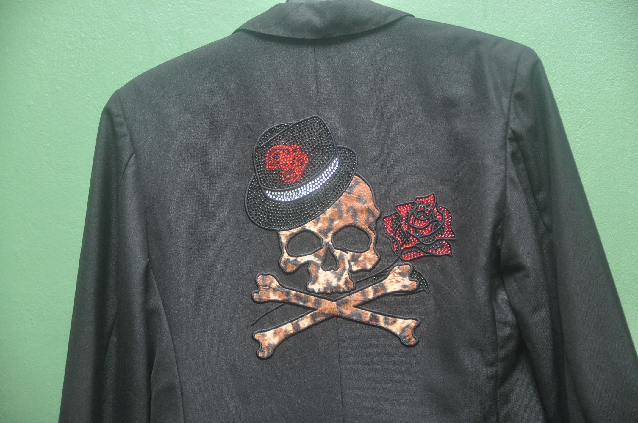 Japanese Brand × Vintage Vintage Berning Sho Skull Roses Blazer Designer Style Size M / US 6-8 / IT 42-44 - 4 Thumbnail
