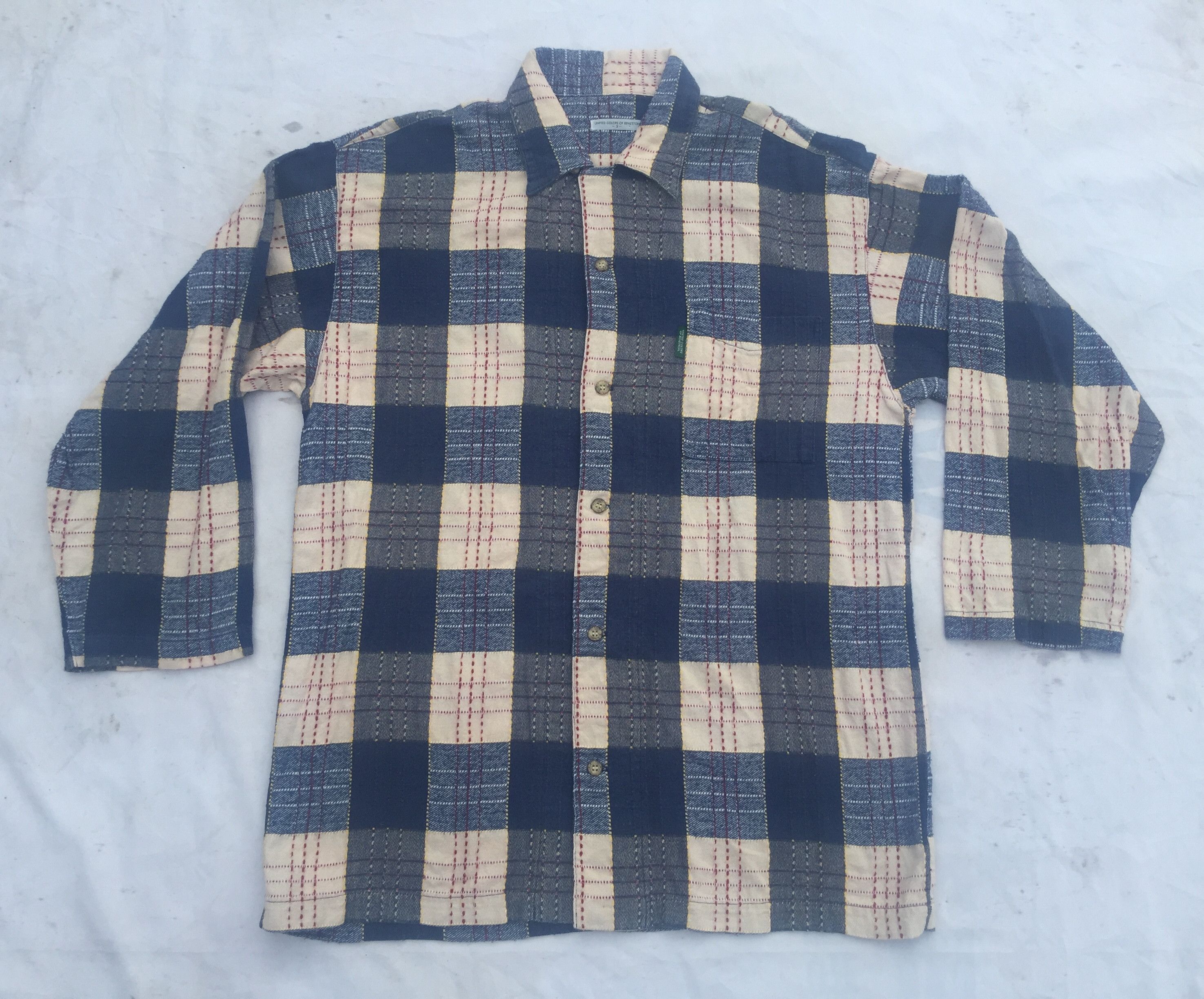 Designer × Japanese Brand × United Colors Of Benetton Benetton Formula One Japanese Style Fashion Shirt Size US L / EU 52-54 / 3 - 1 Thumbnail