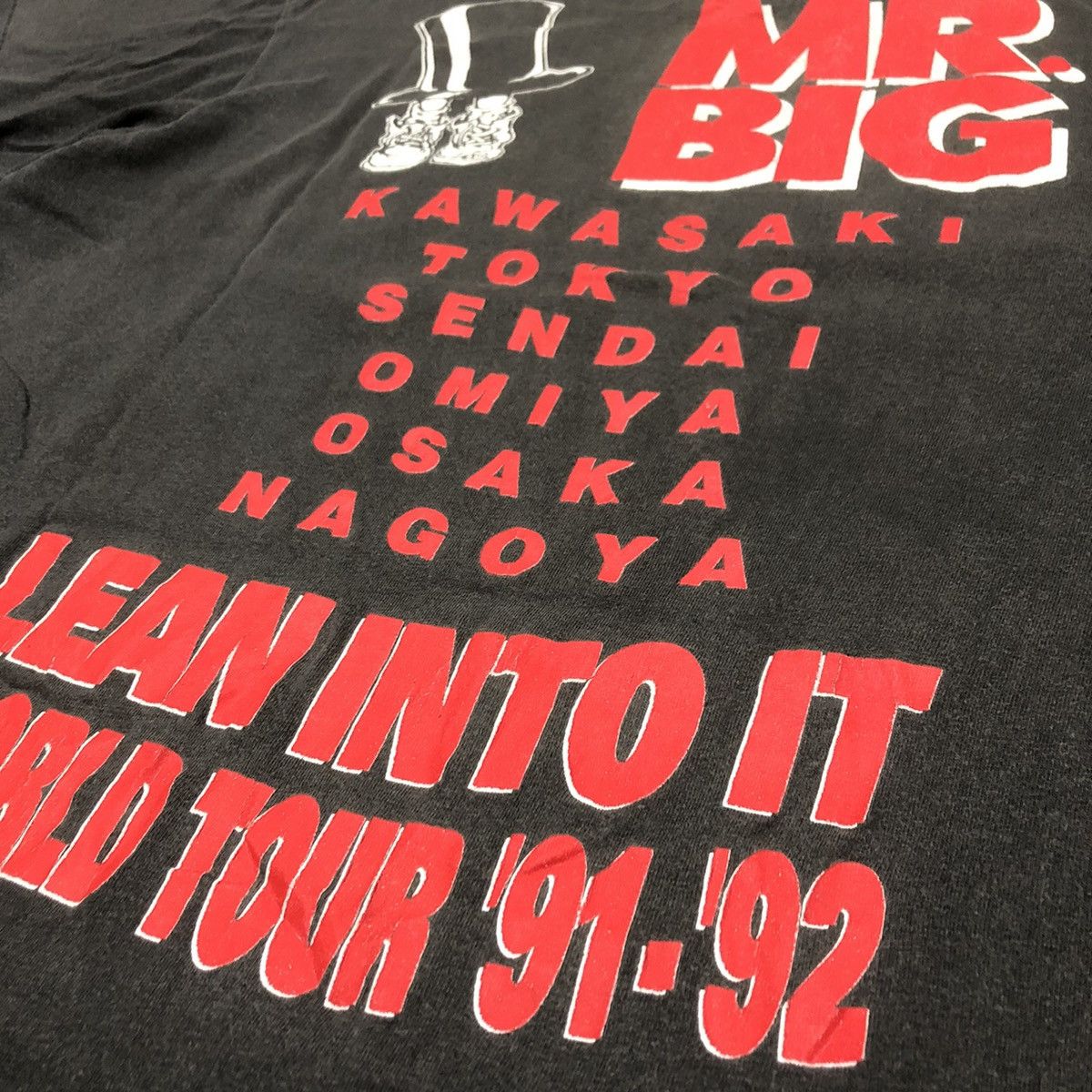 Band Tees RARE ! Vintage Mr Big Band Rock World Tour 90s Size US L / EU 52-54 / 3 - 9 Thumbnail