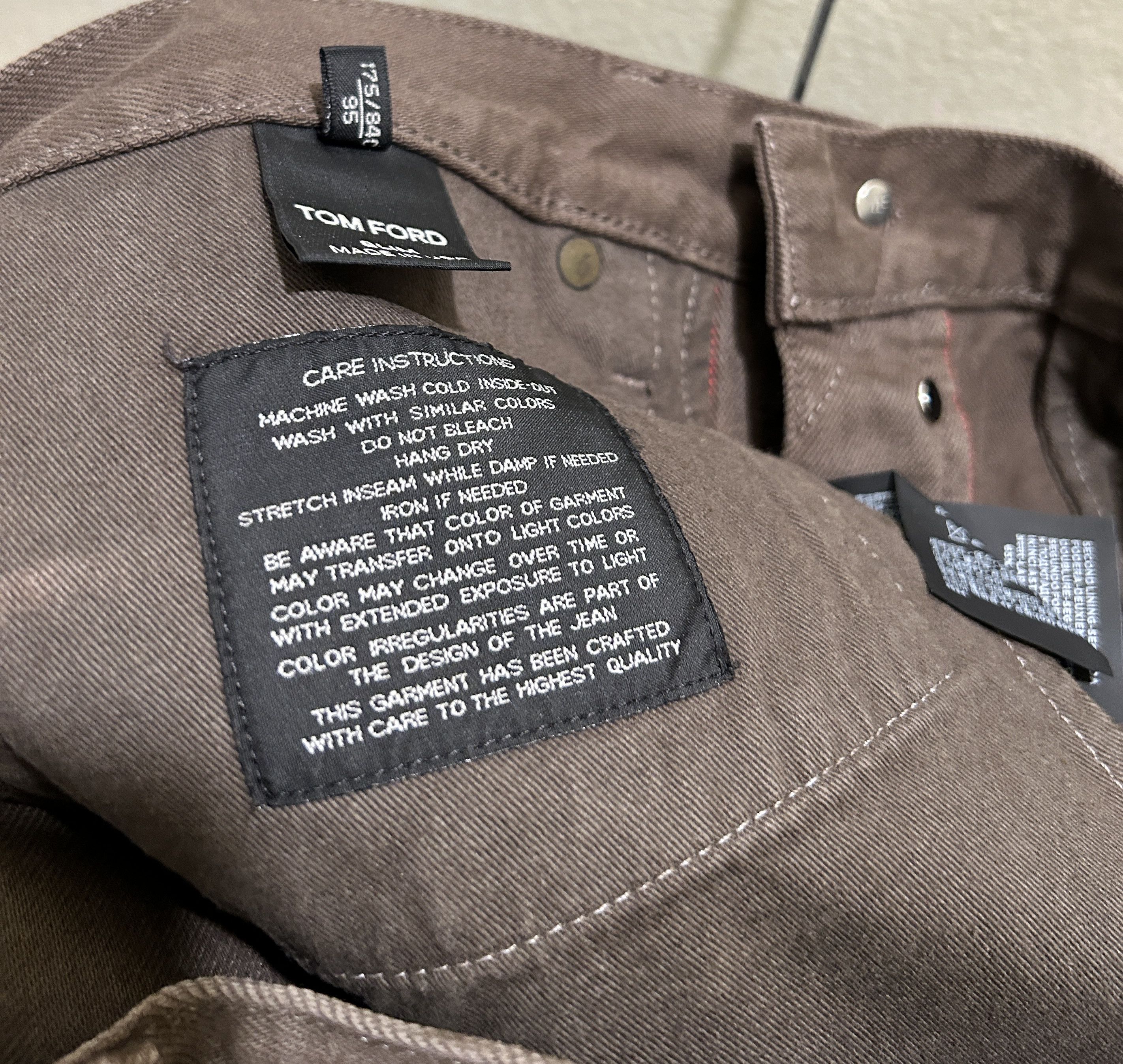 Tom Ford Tom Ford SLIM SELVAGE BULL DENIM JEANS TFD001 BRj02 Size US 32 / EU 48 - 4 Thumbnail