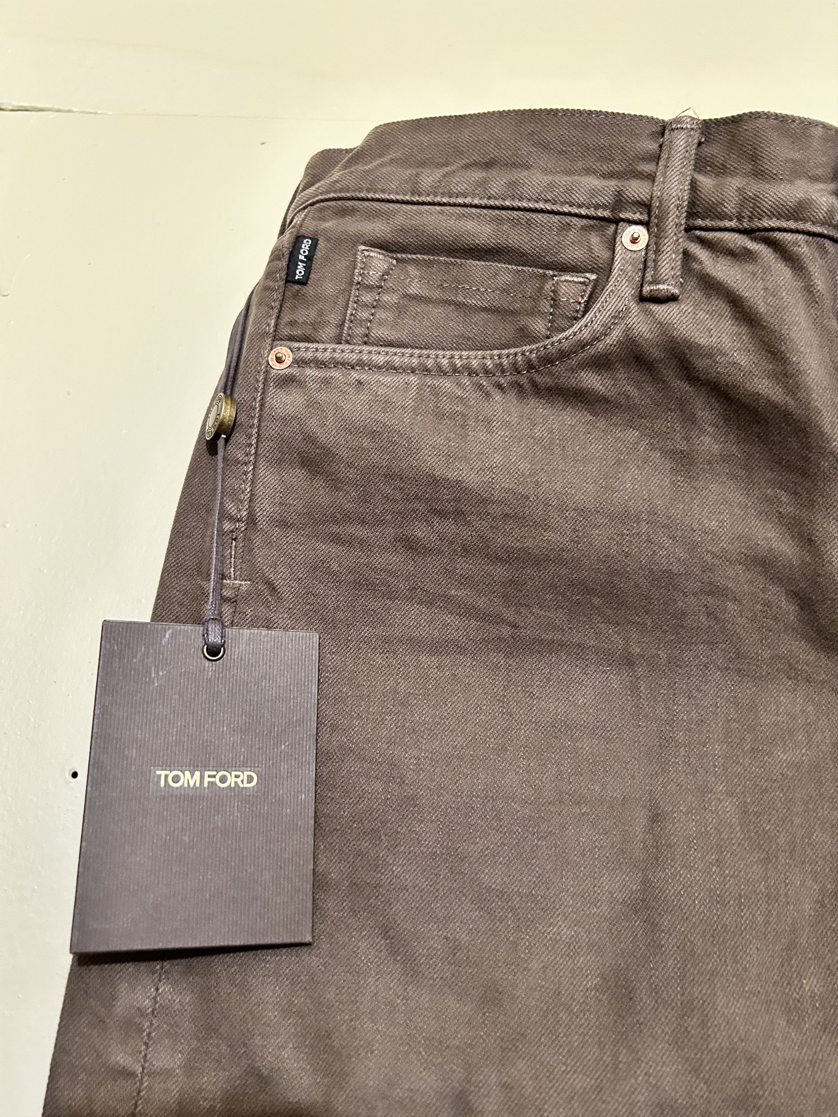 Tom Ford Tom Ford SLIM SELVAGE BULL DENIM JEANS TFD001 BRj02 Size US 32 / EU 48 - 3 Thumbnail