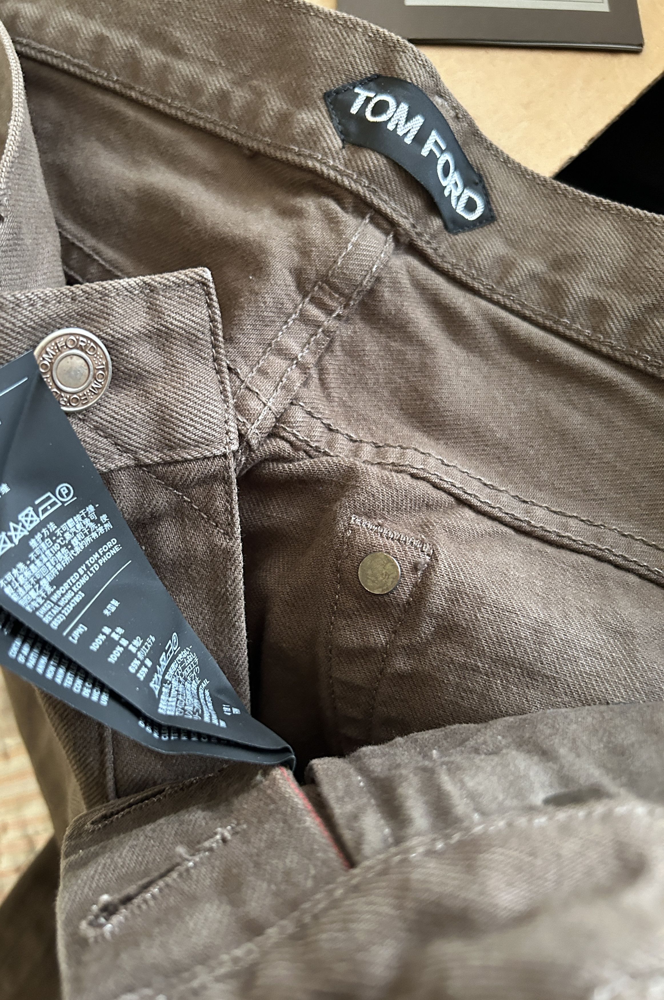 Tom Ford Tom Ford SLIM SELVAGE BULL DENIM JEANS TFD001 BRj02 Size US 32 / EU 48 - 10 Thumbnail