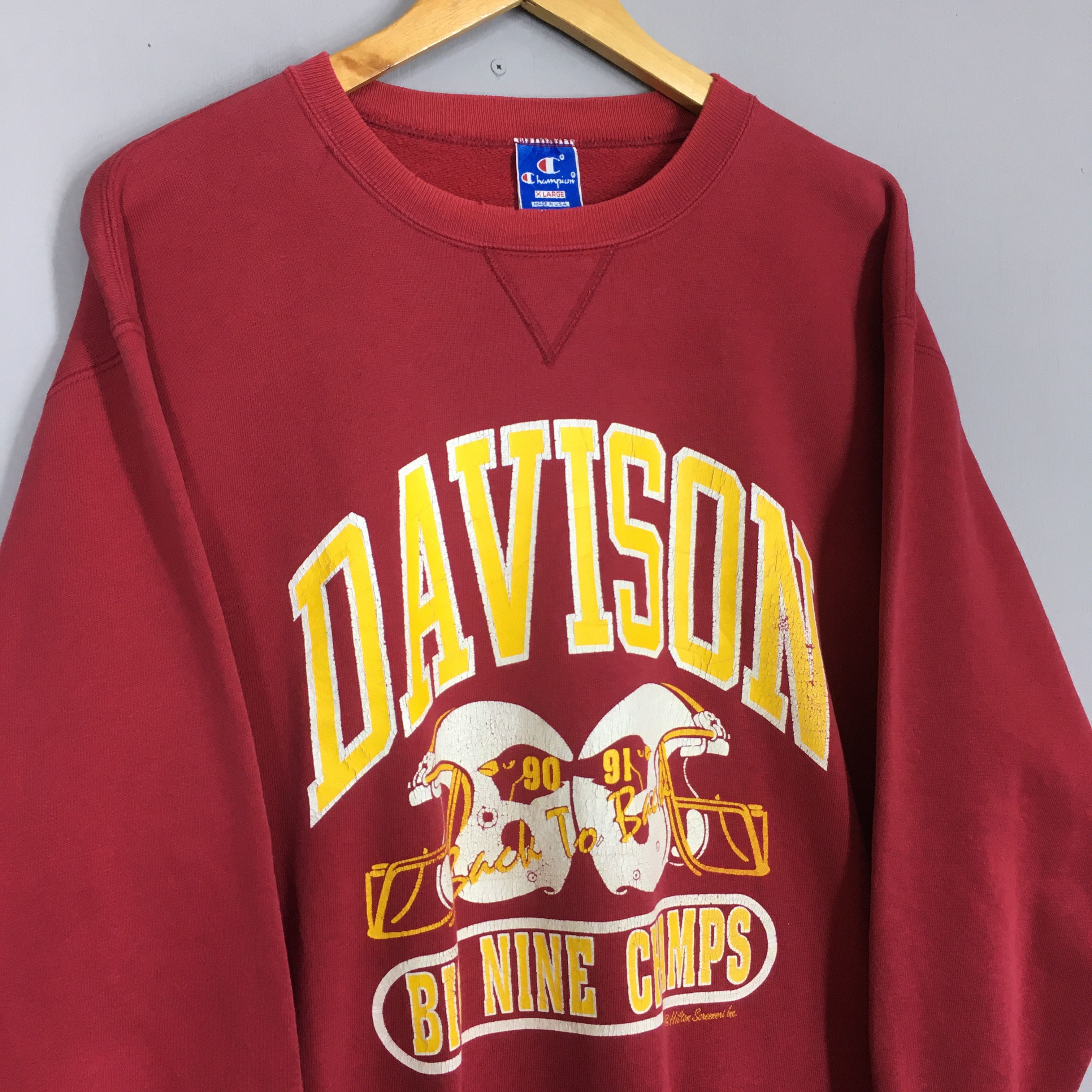Champion × Vintage Vintage 90s Champion Davison Cardinals Football Sweatshirt Size US XL / EU 56 / 4 - 3 Thumbnail