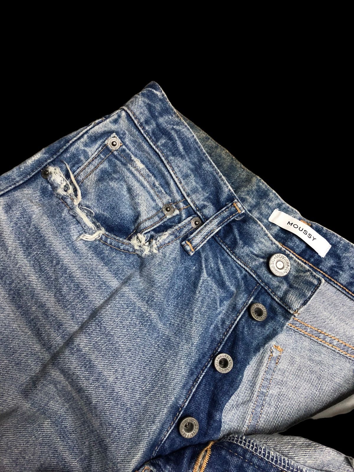 Japanese Brand × MOUSSY CROPPED DENIM BY MOUSSY JAPAN Size US 27 - 6 Thumbnail