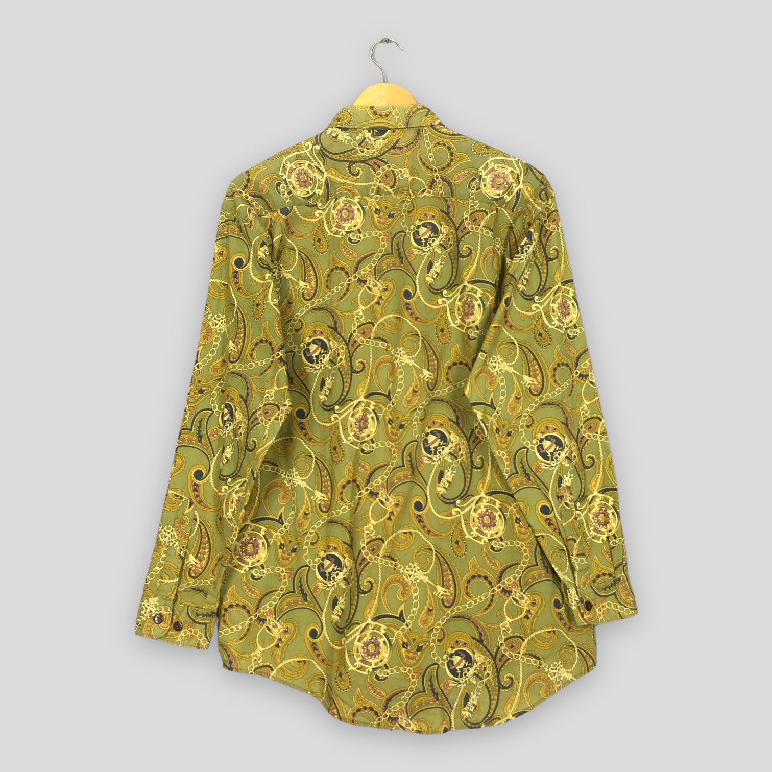 Japanese Brand × Vintage Vintage Novelty Baroque Gold Chain Shirt Size L Size US L / EU 52-54 / 3 - 7 Thumbnail