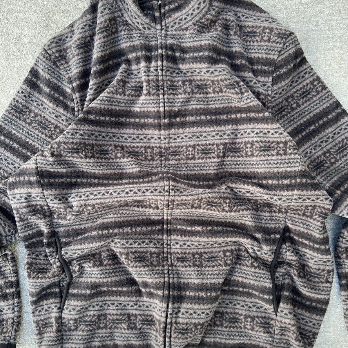 Hudson × Vintage Vintage Hudson Patterned Fleece Jacket Size US XL / EU 56 / 4 - 3 Thumbnail