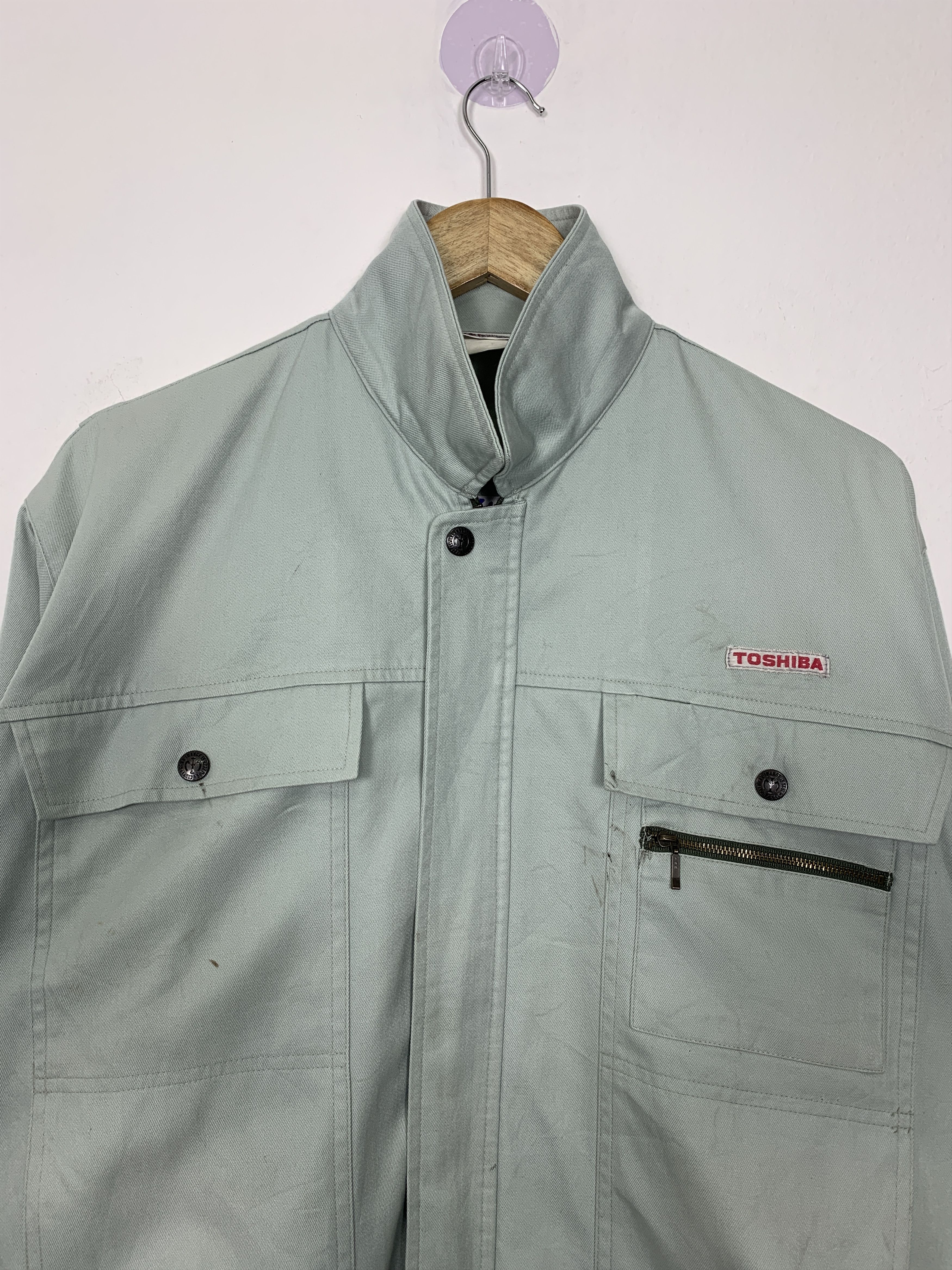 Japanese Brand Vintage TOSHIBA Worker Jacket J1008 Size US M / EU 48-50 / 2 - 3 Thumbnail