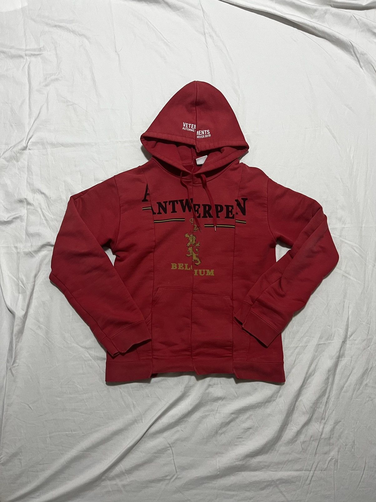 Vetements split hoodie sale