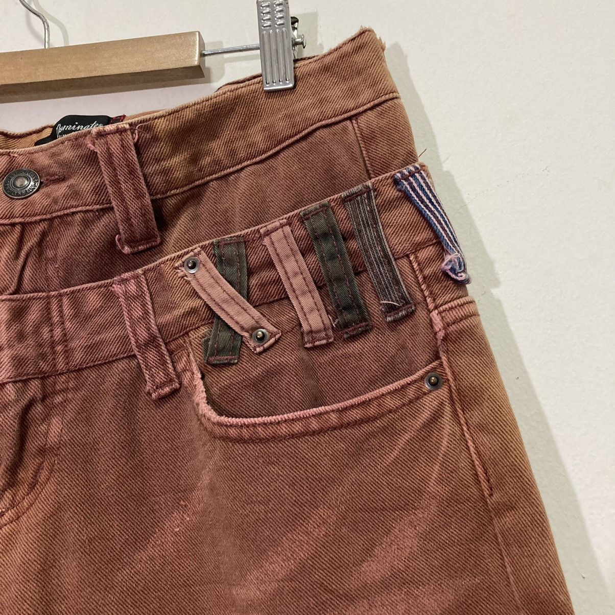 20471120 × Beauty Beast × Japanese Brand 🇯🇵 VINTAGE DOMINATED HANDCRAFTED DOUBLE WASIT PANTS Size US 30 / EU 46 - 3 Thumbnail