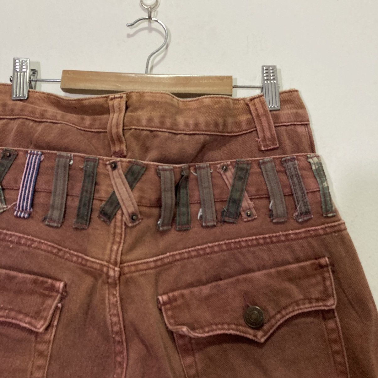 20471120 × Beauty Beast × Japanese Brand 🇯🇵 VINTAGE DOMINATED HANDCRAFTED DOUBLE WASIT PANTS Size US 30 / EU 46 - 10 Thumbnail