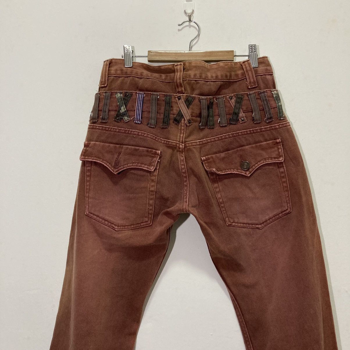 20471120 × Beauty Beast × Japanese Brand 🇯🇵 VINTAGE DOMINATED HANDCRAFTED DOUBLE WASIT PANTS Size US 30 / EU 46 - 7 Thumbnail