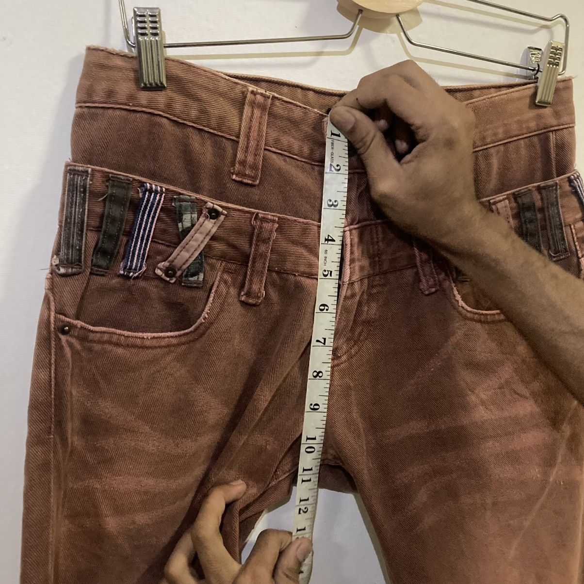 20471120 × Beauty Beast × Japanese Brand 🇯🇵 VINTAGE DOMINATED HANDCRAFTED DOUBLE WASIT PANTS Size US 30 / EU 46 - 15 Thumbnail