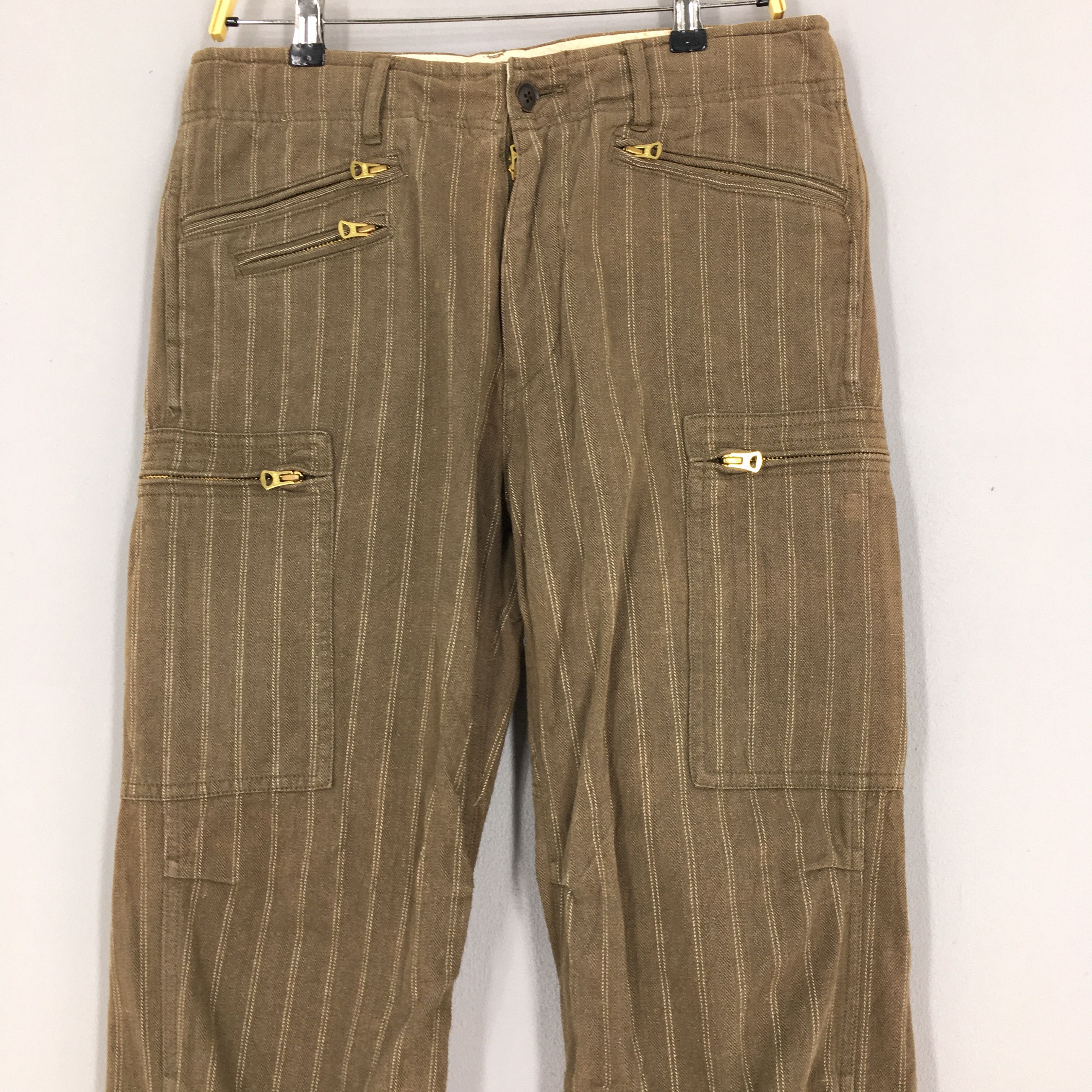 Pantalon Cargo Vintage Mossy Oak Camouflage Marron - Taille 32x31 Homme
