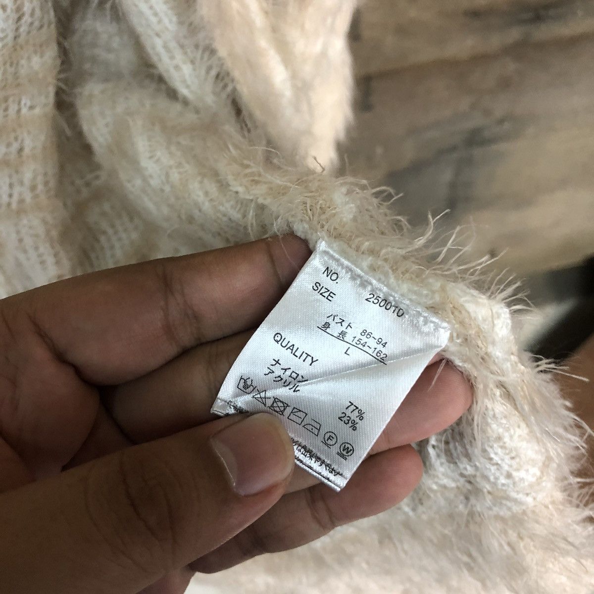 Homespun Knitwear × Japanese Brand Denifish Brown Shag Shaggy Fur Mohair navajo Cardigan #6967 Size M / US 6-8 / IT 42-44 - 7 Thumbnail
