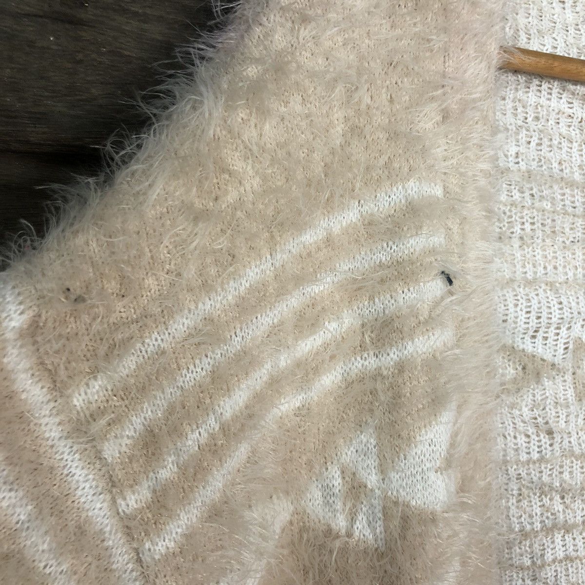 Homespun Knitwear × Japanese Brand Denifish Brown Shag Shaggy Fur Mohair navajo Cardigan #6967 Size M / US 6-8 / IT 42-44 - 8 Thumbnail