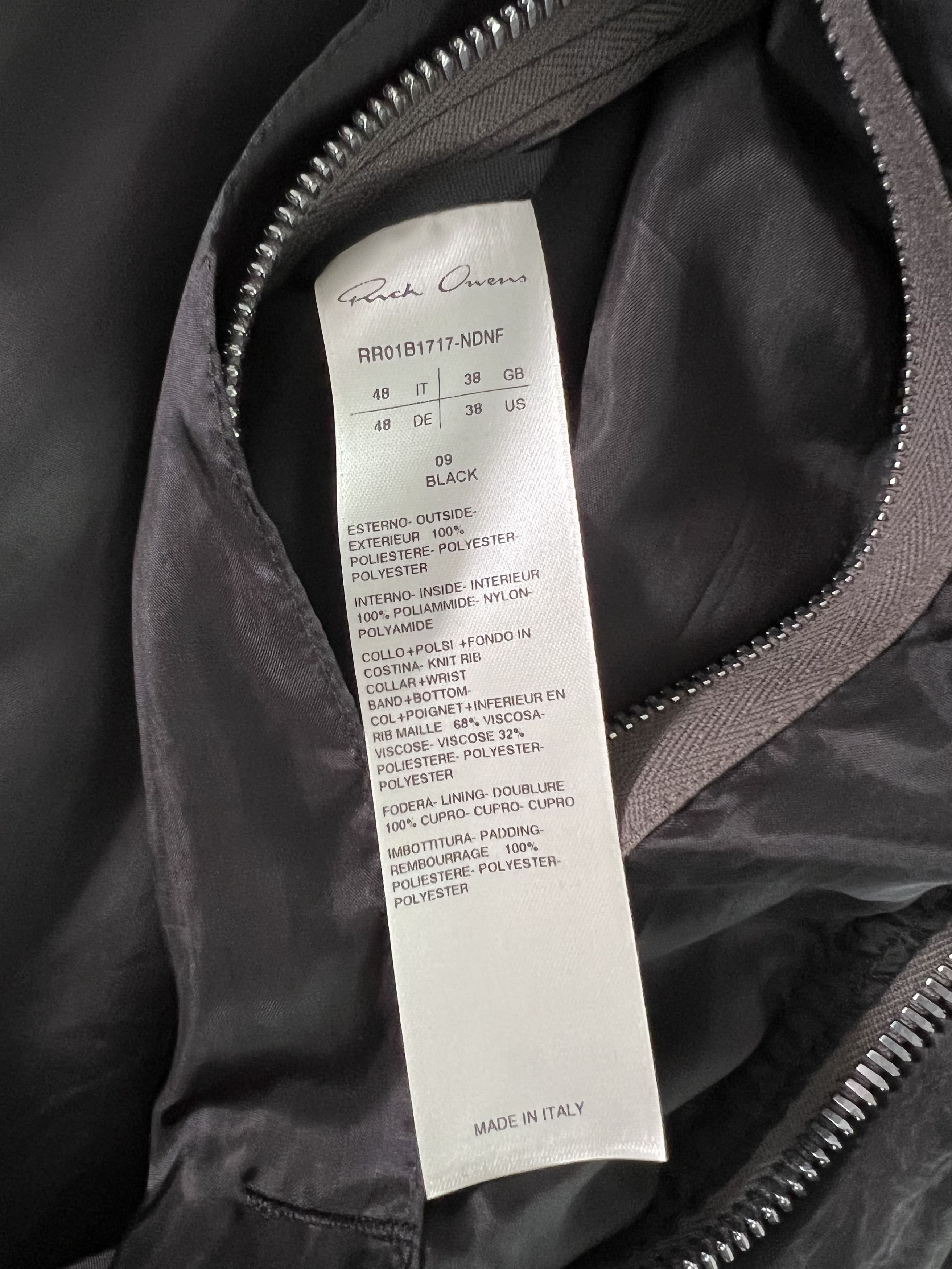 Rick Owens Ricks Owens Runway SS22 FOGACHINE Peter Flight Bomber 48 Size US M / EU 48-50 / 2 - 8 Thumbnail