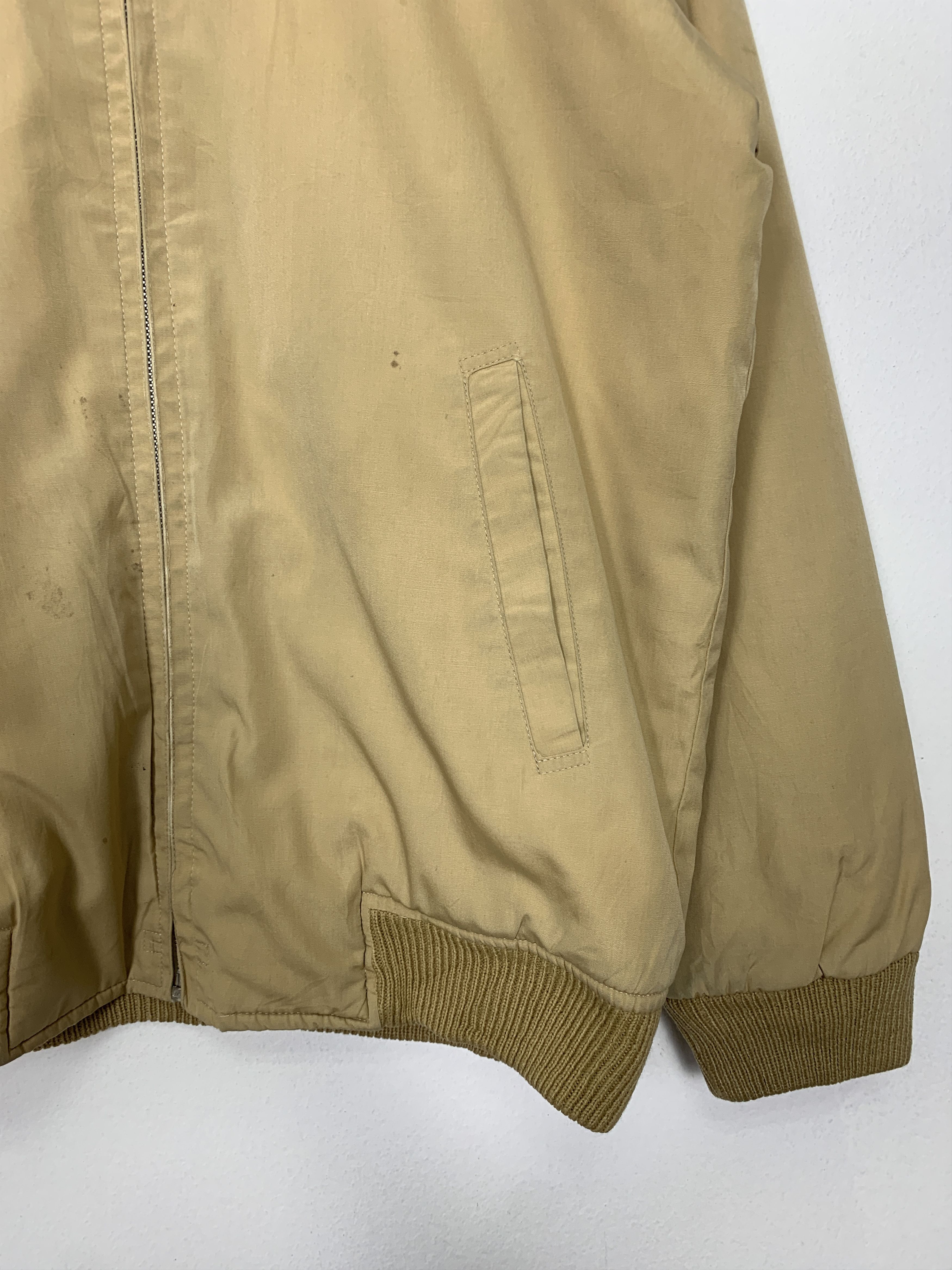 Japanese Brand Vintage MENS Khaki Zip Up Bombers Jacket J1080 Size US M / EU 48-50 / 2 - 4 Thumbnail