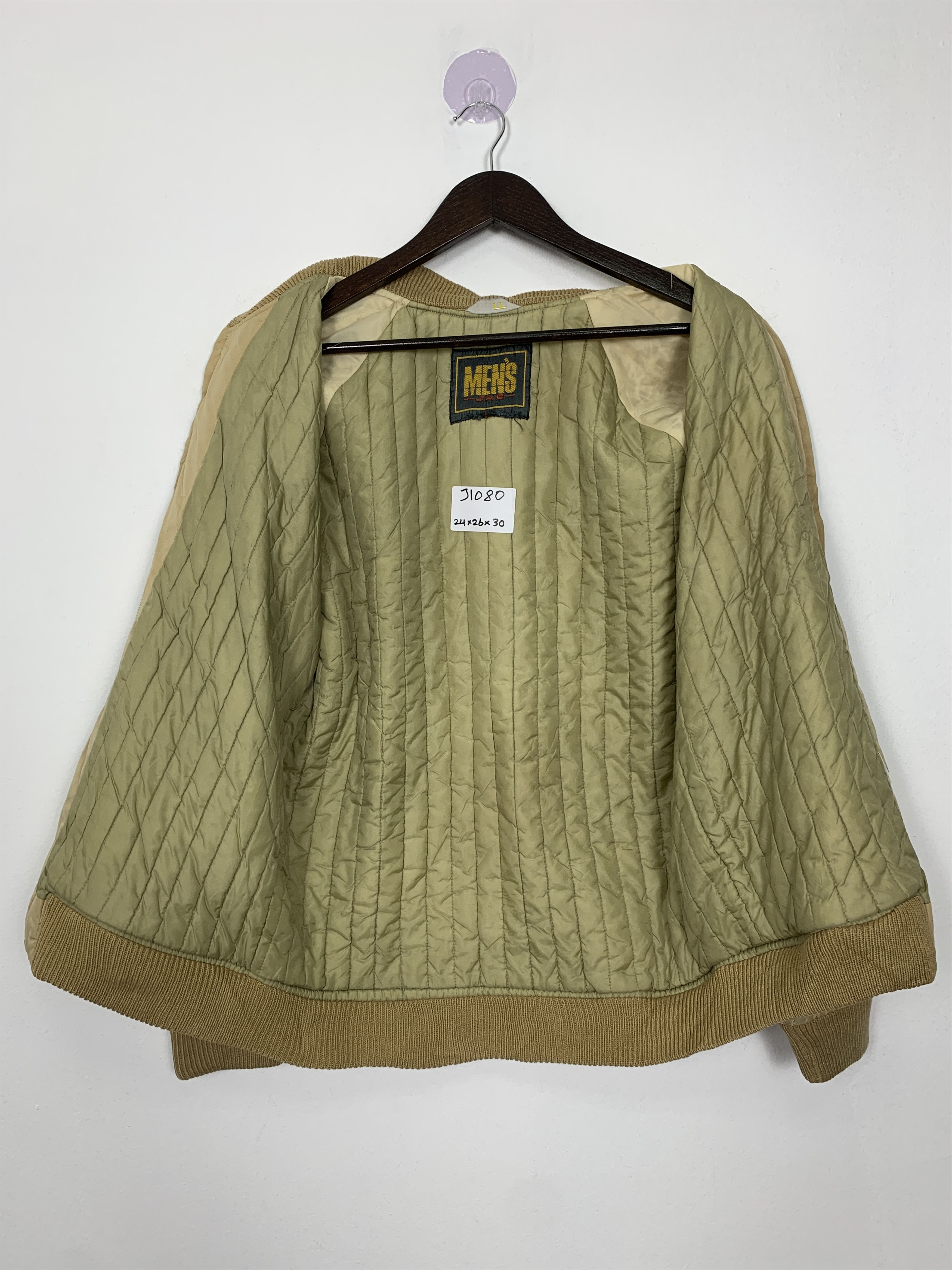 Japanese Brand Vintage MENS Khaki Zip Up Bombers Jacket J1080 Size US M / EU 48-50 / 2 - 8 Thumbnail