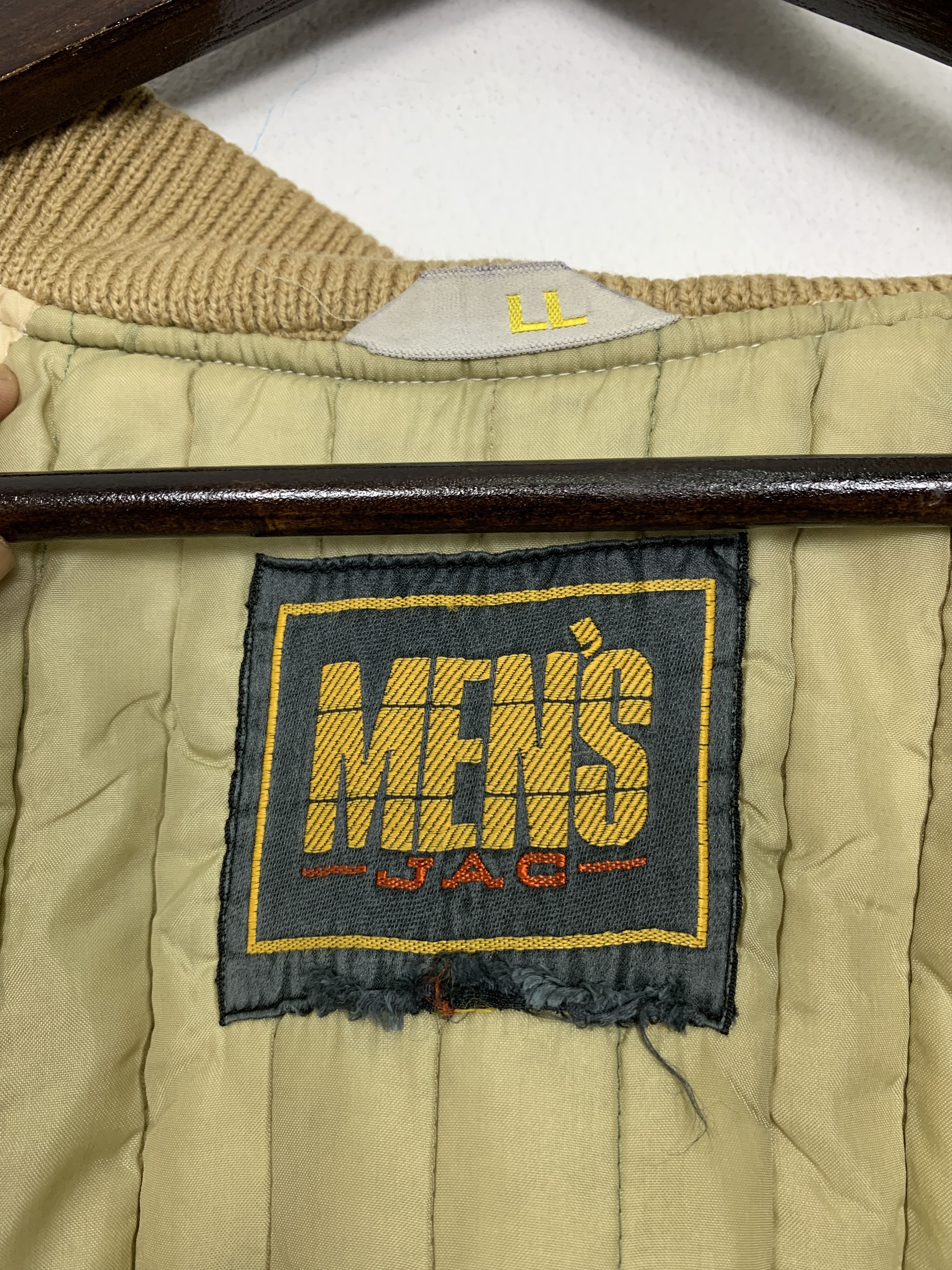 Japanese Brand Vintage MENS Khaki Zip Up Bombers Jacket J1080 Size US M / EU 48-50 / 2 - 9 Thumbnail