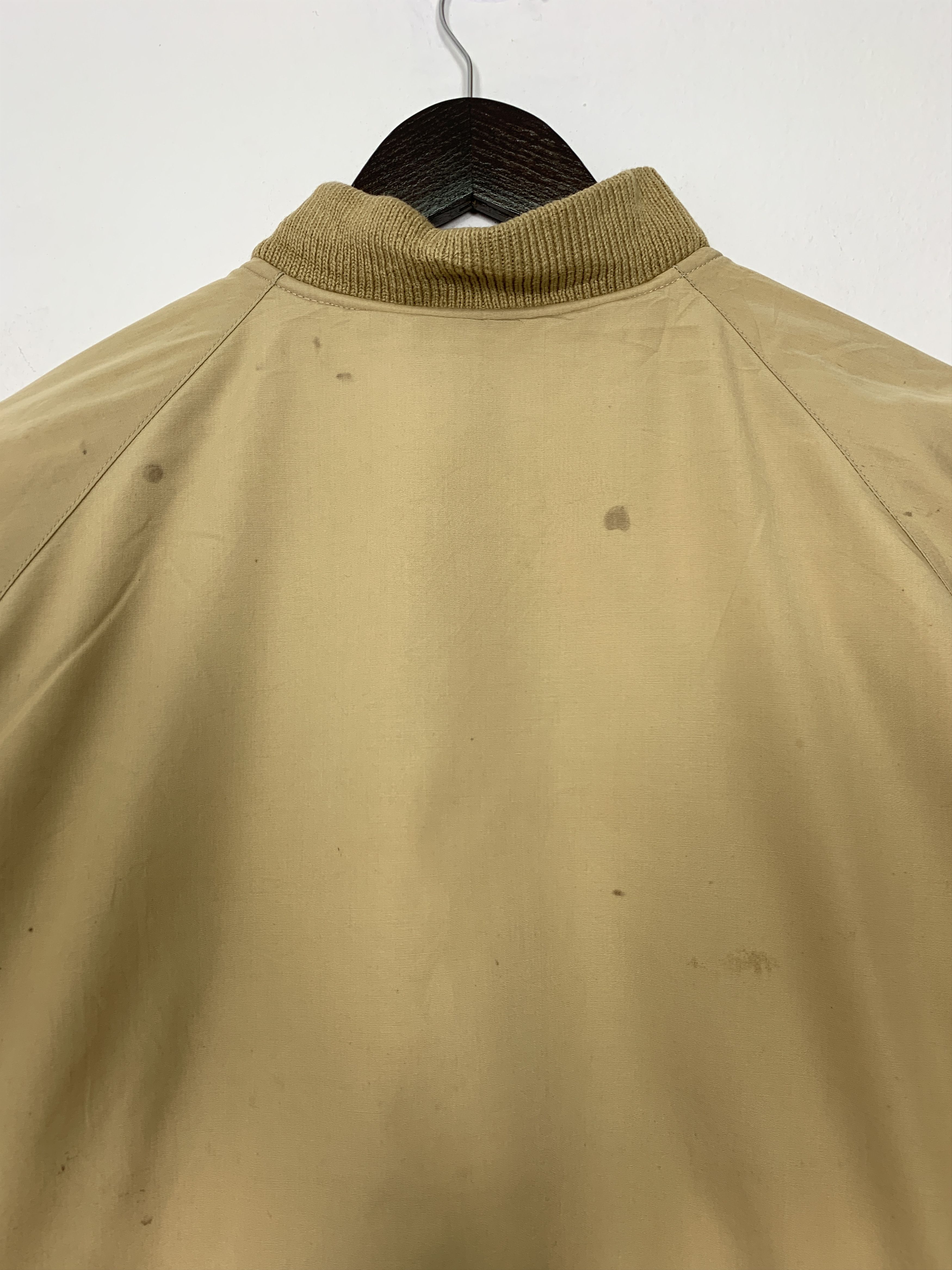 Japanese Brand Vintage MENS Khaki Zip Up Bombers Jacket J1080 Size US M / EU 48-50 / 2 - 7 Thumbnail
