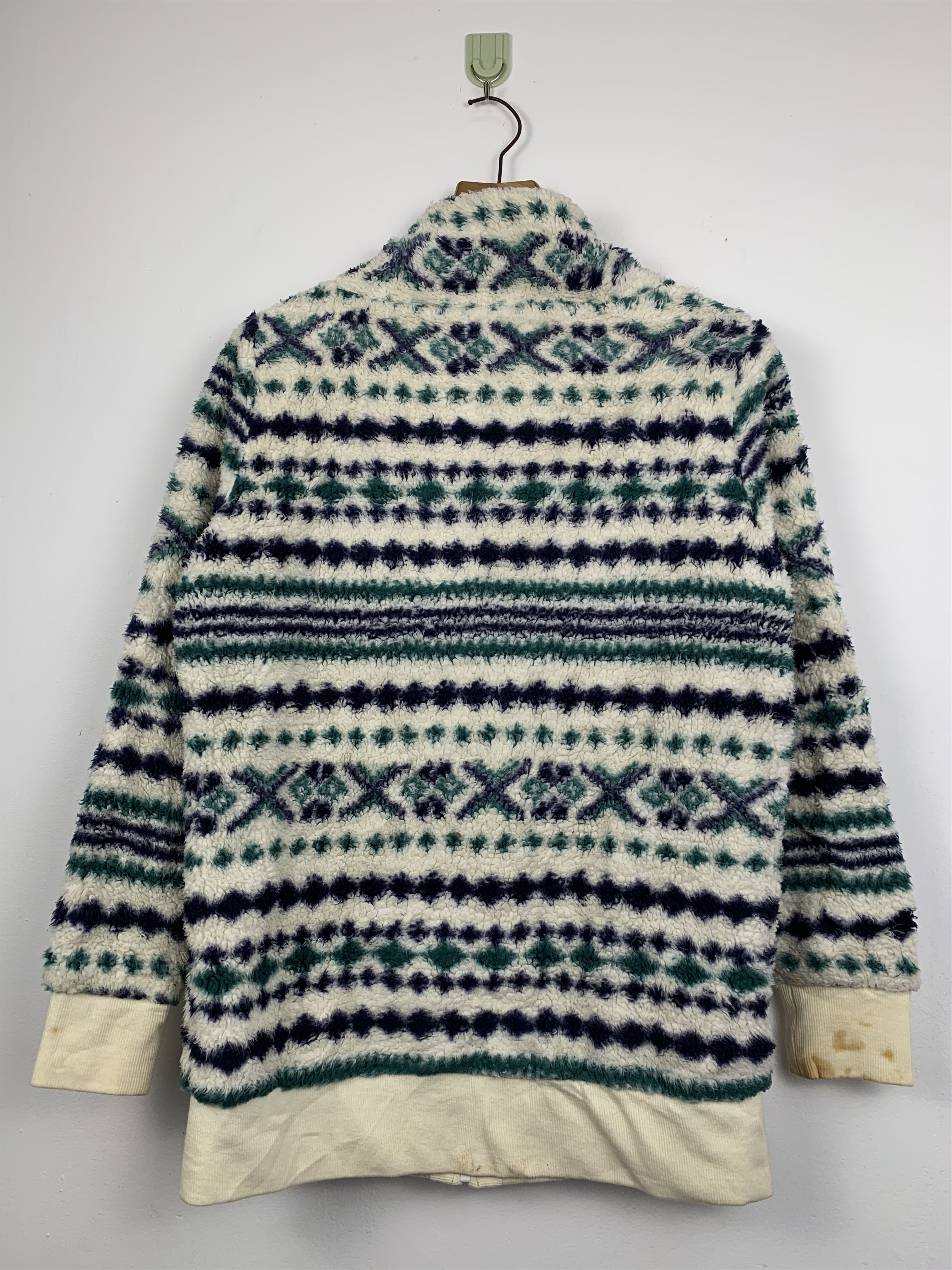Quiksilver ROXY Sherpa Zip Up Aztec Navajo Native Pattern Jacket Size M / US 6-8 / IT 42-44 - 11 Thumbnail