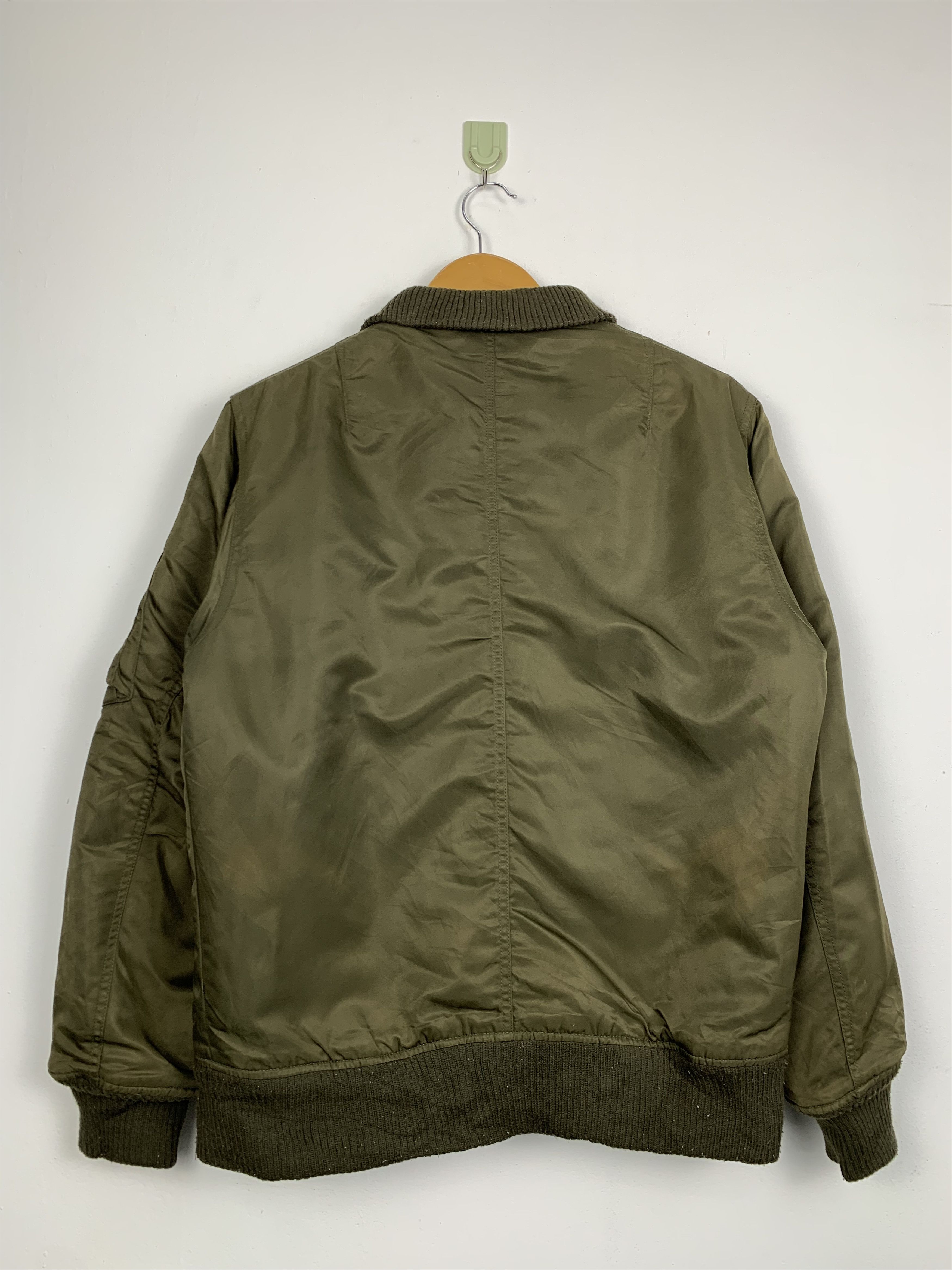 Japanese Brand Vintage BACK NUMBER Zip Up Multi Pocket Bombers Jacket J0711 Size US S / EU 44-46 / 1 - 9 Thumbnail