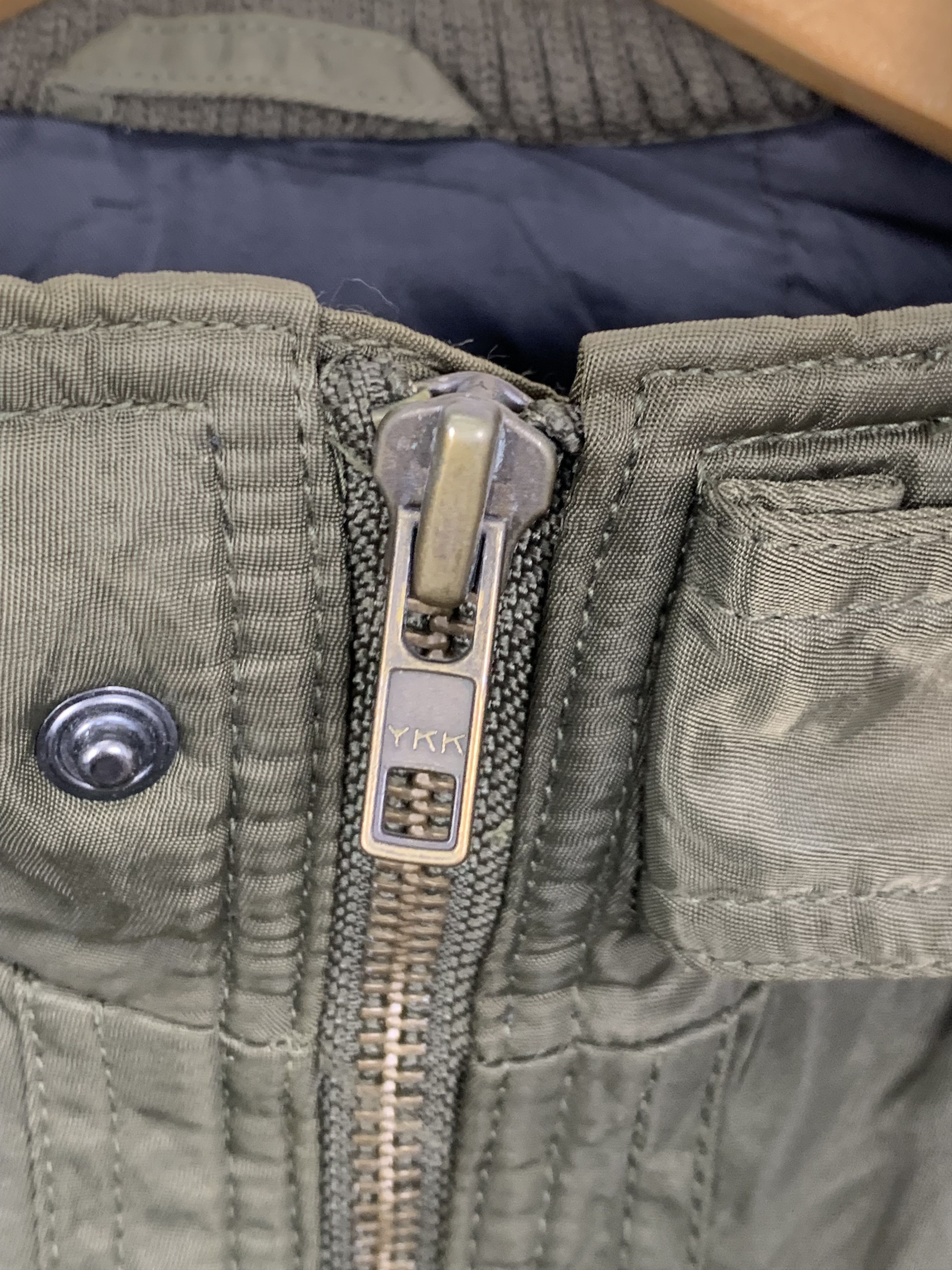 Japanese Brand Vintage BACK NUMBER Zip Up Multi Pocket Bombers Jacket J0711 Size US S / EU 44-46 / 1 - 8 Thumbnail