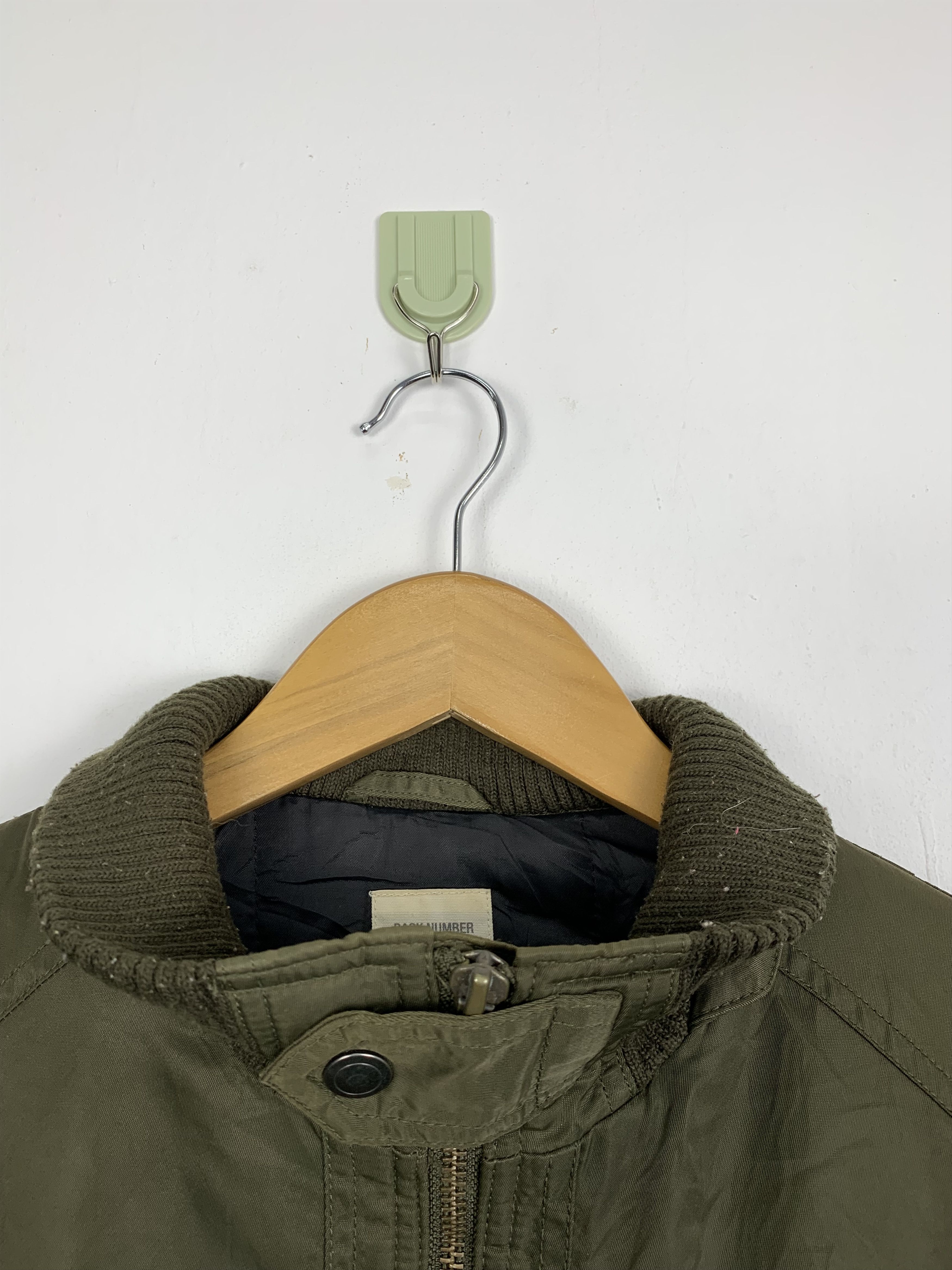 Japanese Brand Vintage BACK NUMBER Zip Up Multi Pocket Bombers Jacket J0711 Size US S / EU 44-46 / 1 - 7 Thumbnail