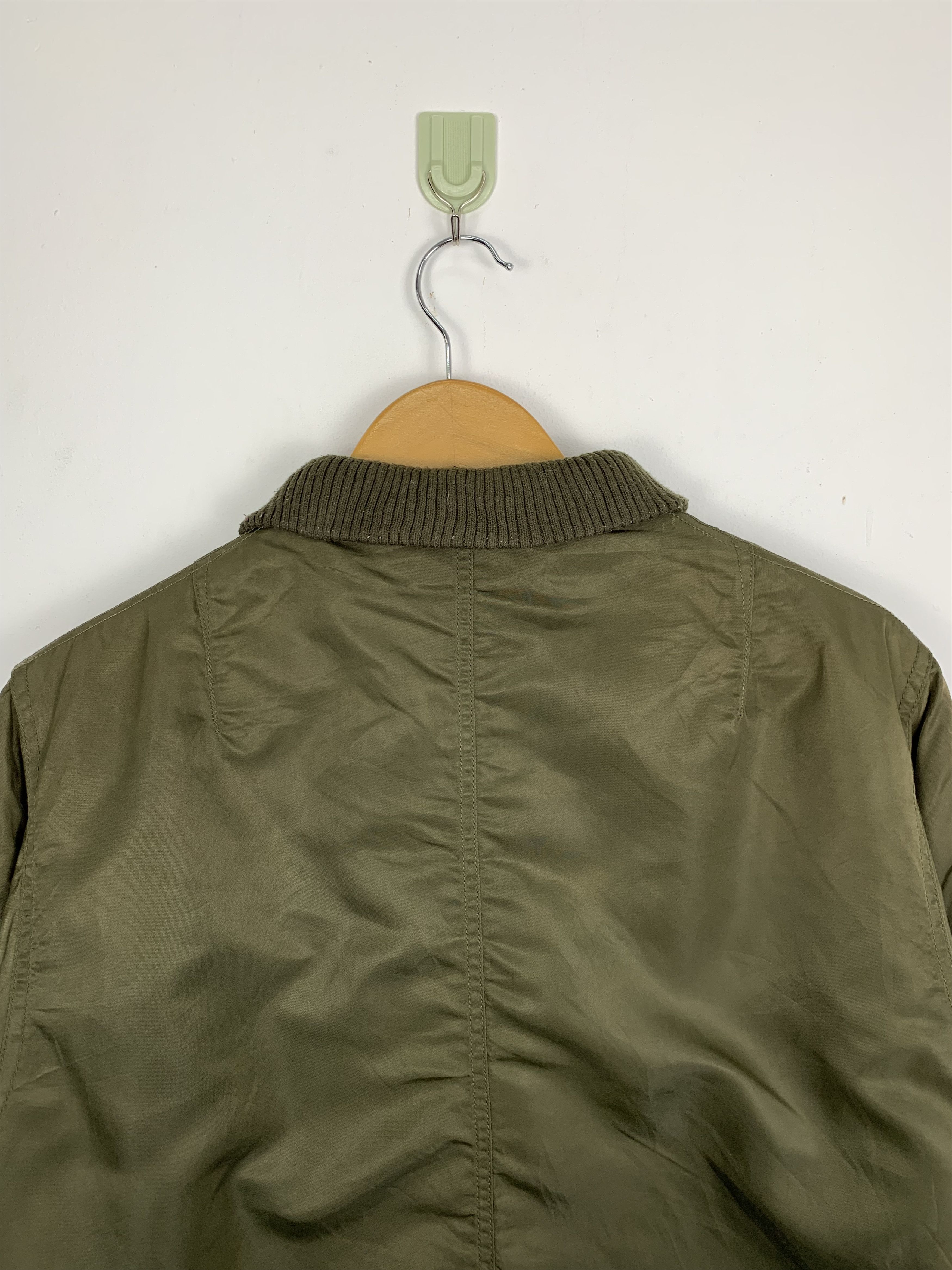 Japanese Brand Vintage BACK NUMBER Zip Up Multi Pocket Bombers Jacket J0711 Size US S / EU 44-46 / 1 - 10 Thumbnail