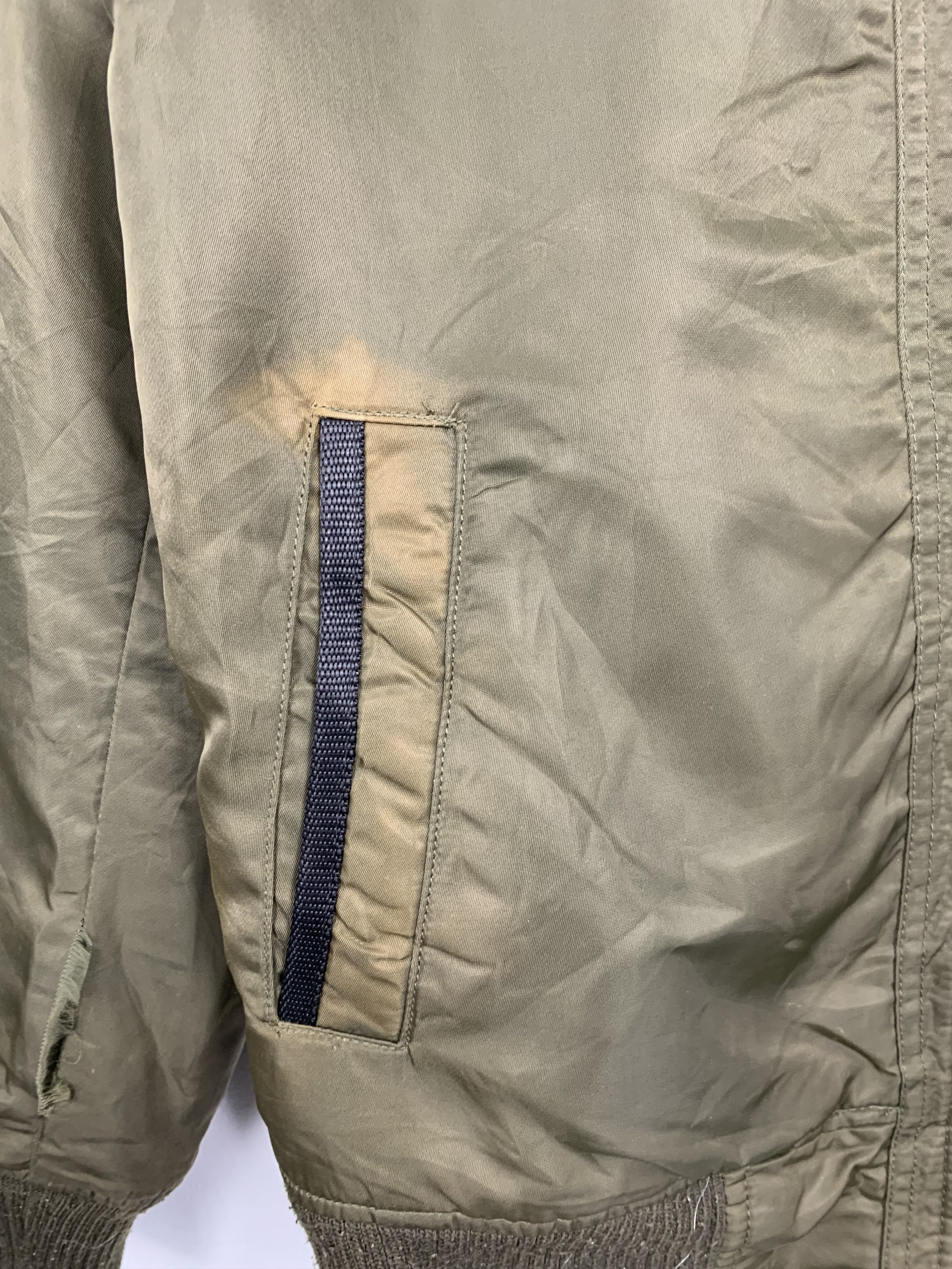 Japanese Brand Vintage BACK NUMBER Zip Up Multi Pocket Bombers Jacket J0711 Size US S / EU 44-46 / 1 - 5 Thumbnail