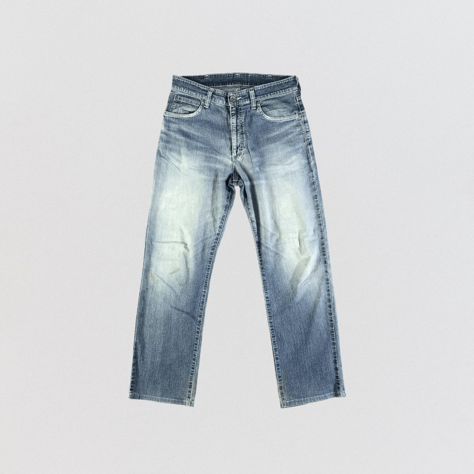 image of Vintage Blue Wash Wrangler Jeans-Jm3257, Men's